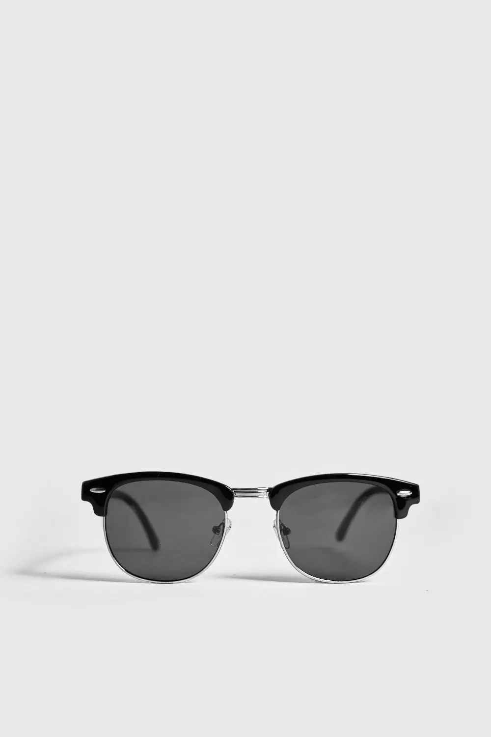 Black Retro Silver Frame Sunglasses alternative image