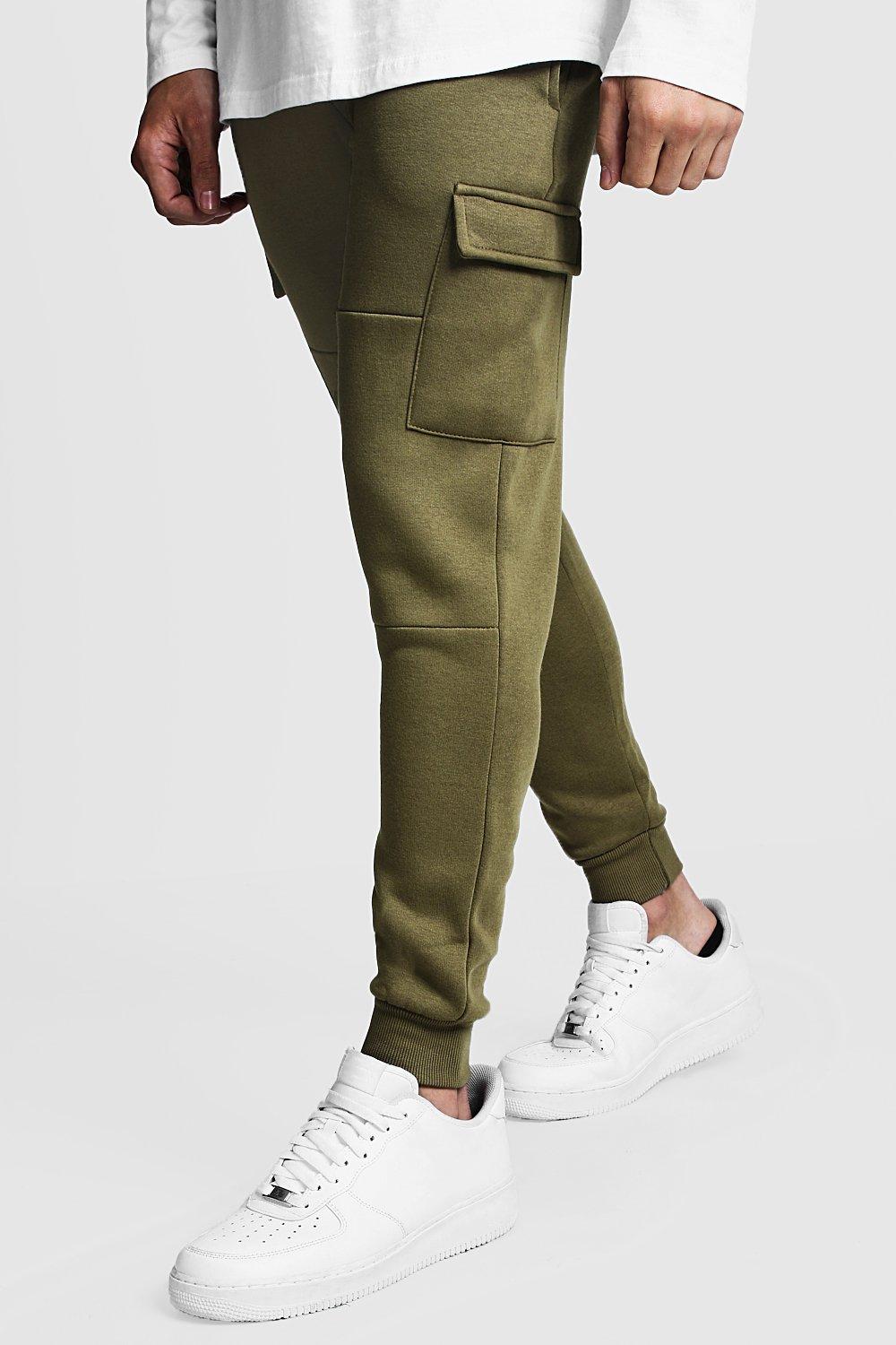 Skinny Fit Panelled Cargo Joggers - boohooMAN