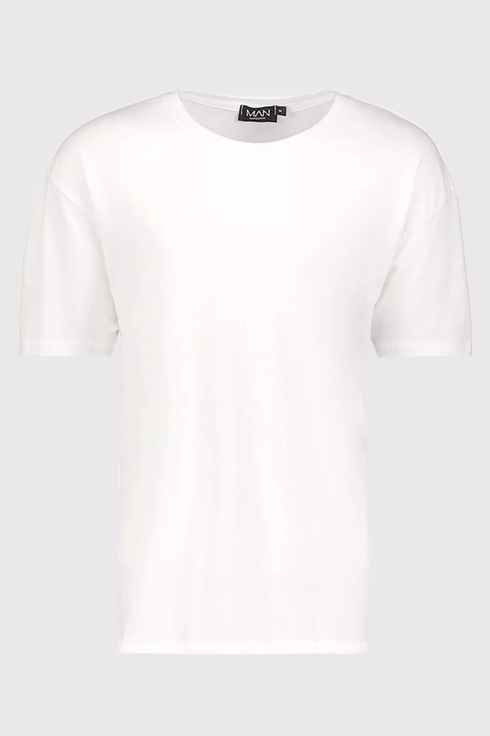 White Oversized Ying Yang Back Print T-Shirt alternative image