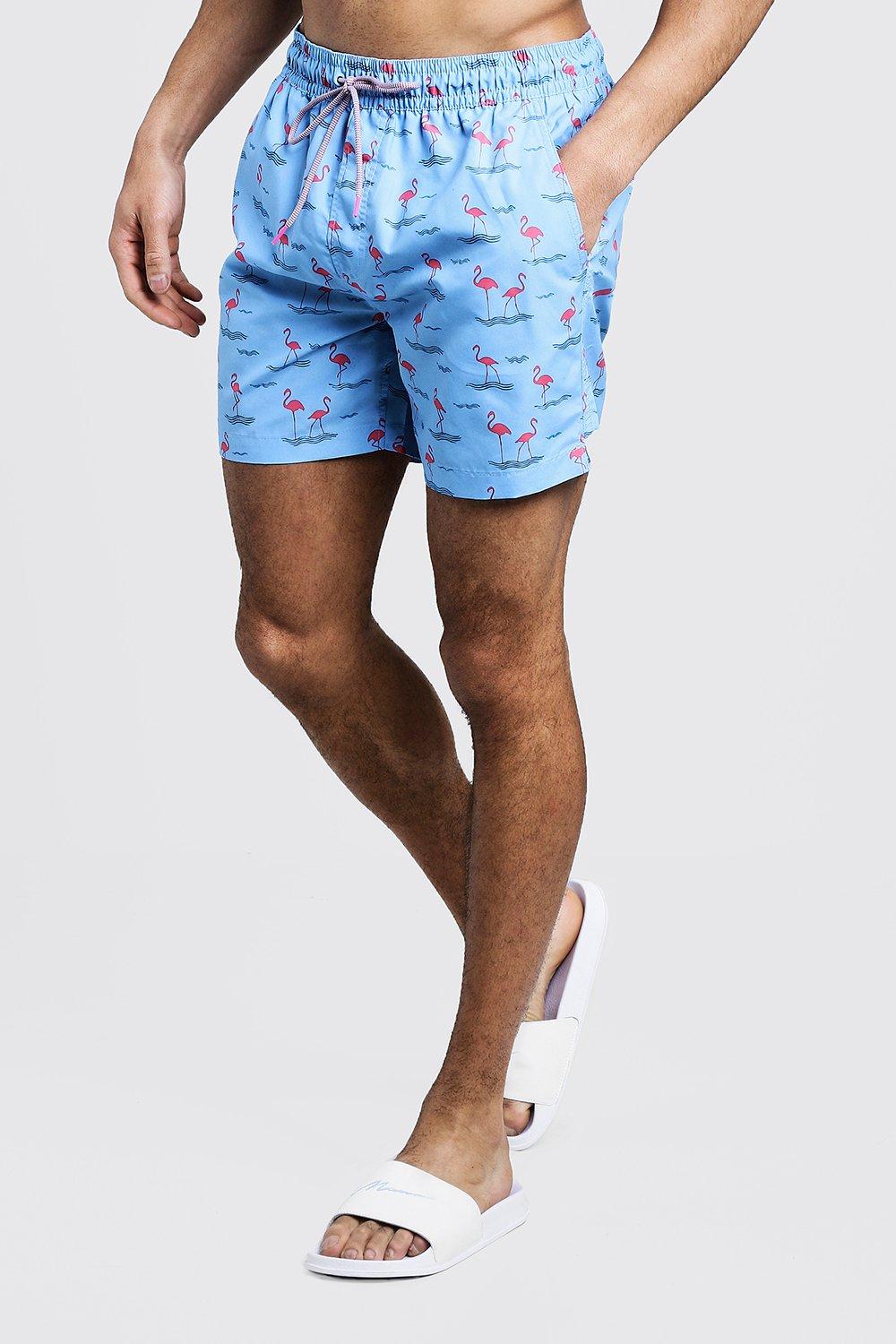 blue flamingo swim shorts