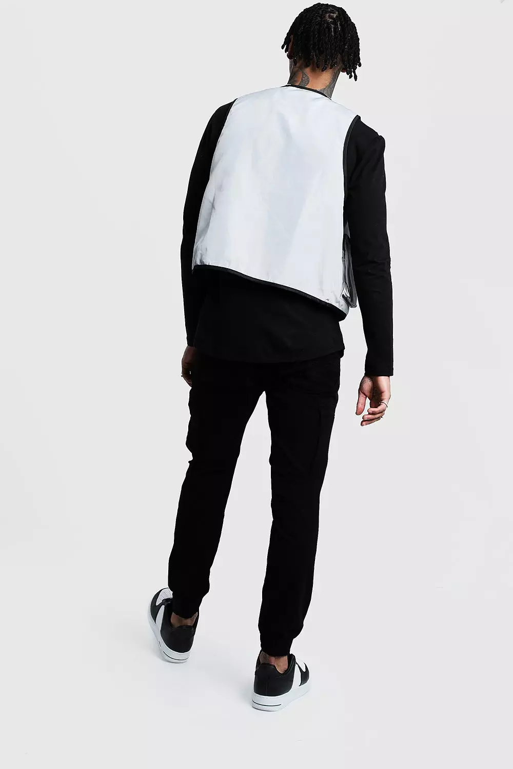 Sleeveless Contrast Utility Vest boohooMAN USA