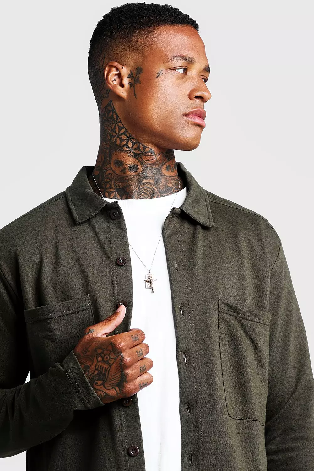 Jersey utility shacket store