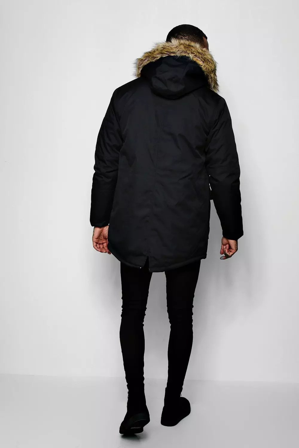 Parka mit Kunstpelz-Futter und -Kapuze alternatives Bild