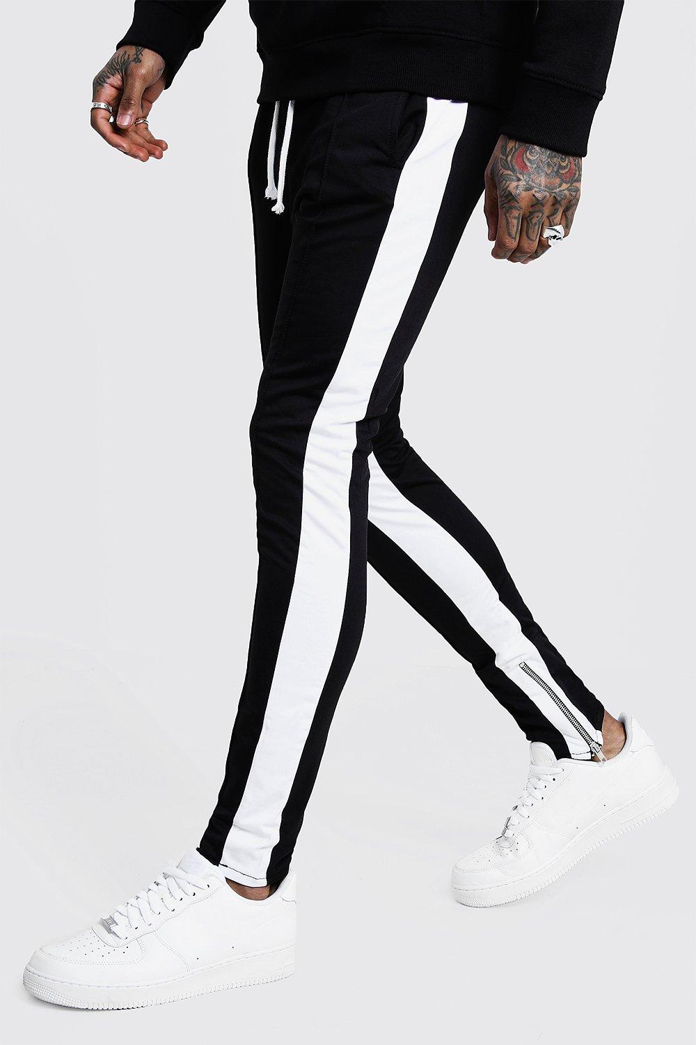 boohooman white joggers