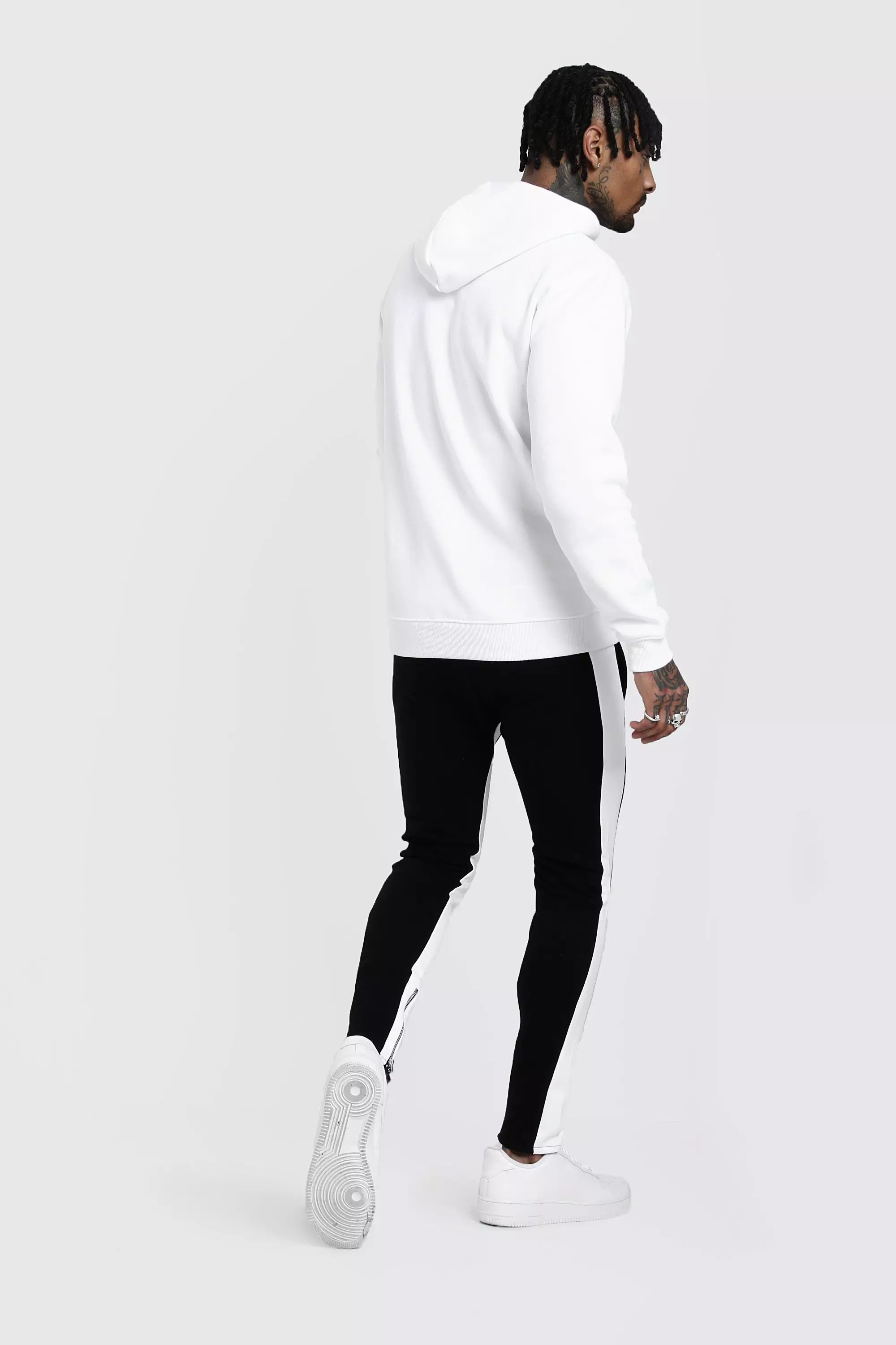 Grey Skinny Fit MAN Colour Block Joggers alternative image