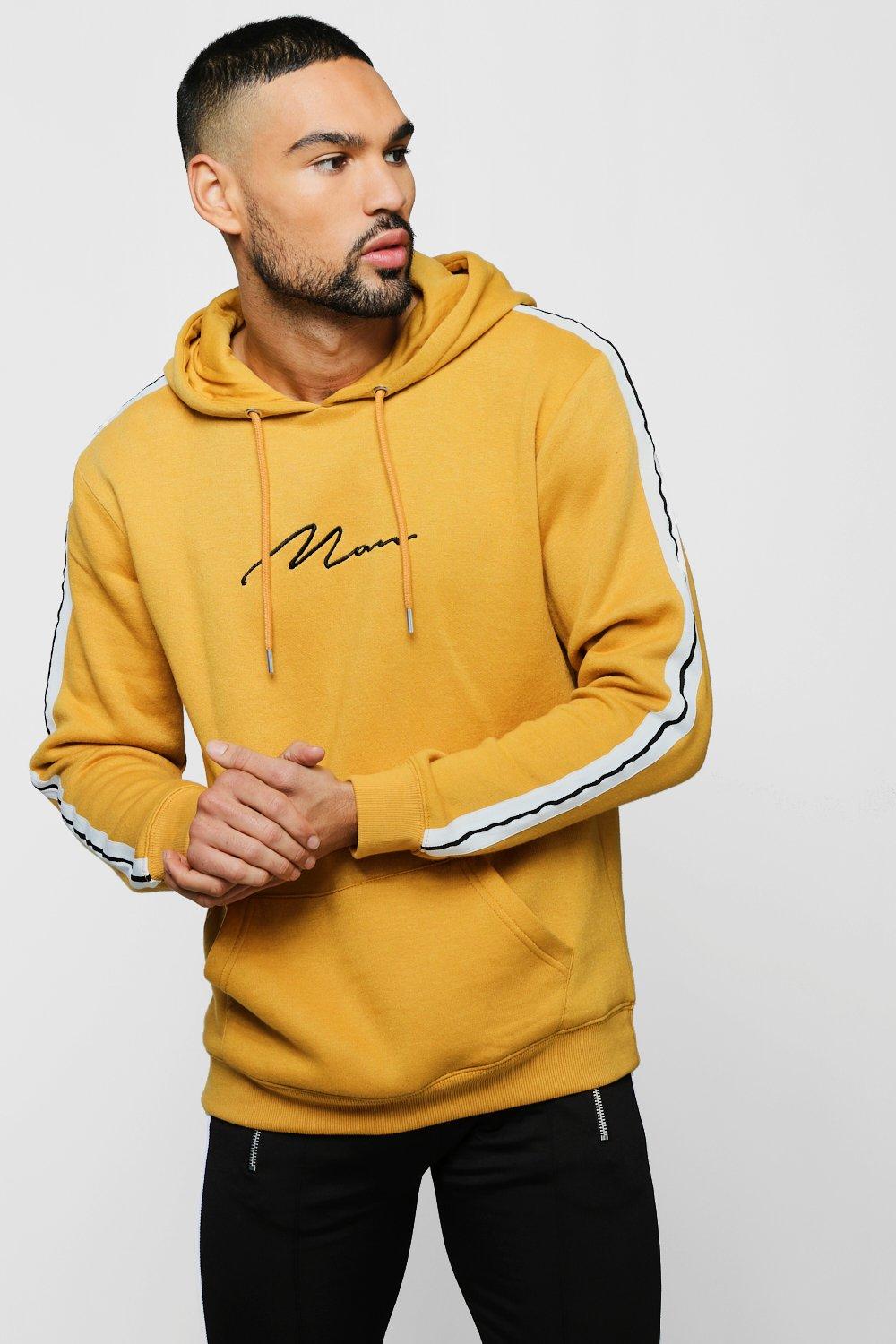 mustard mens hoodie