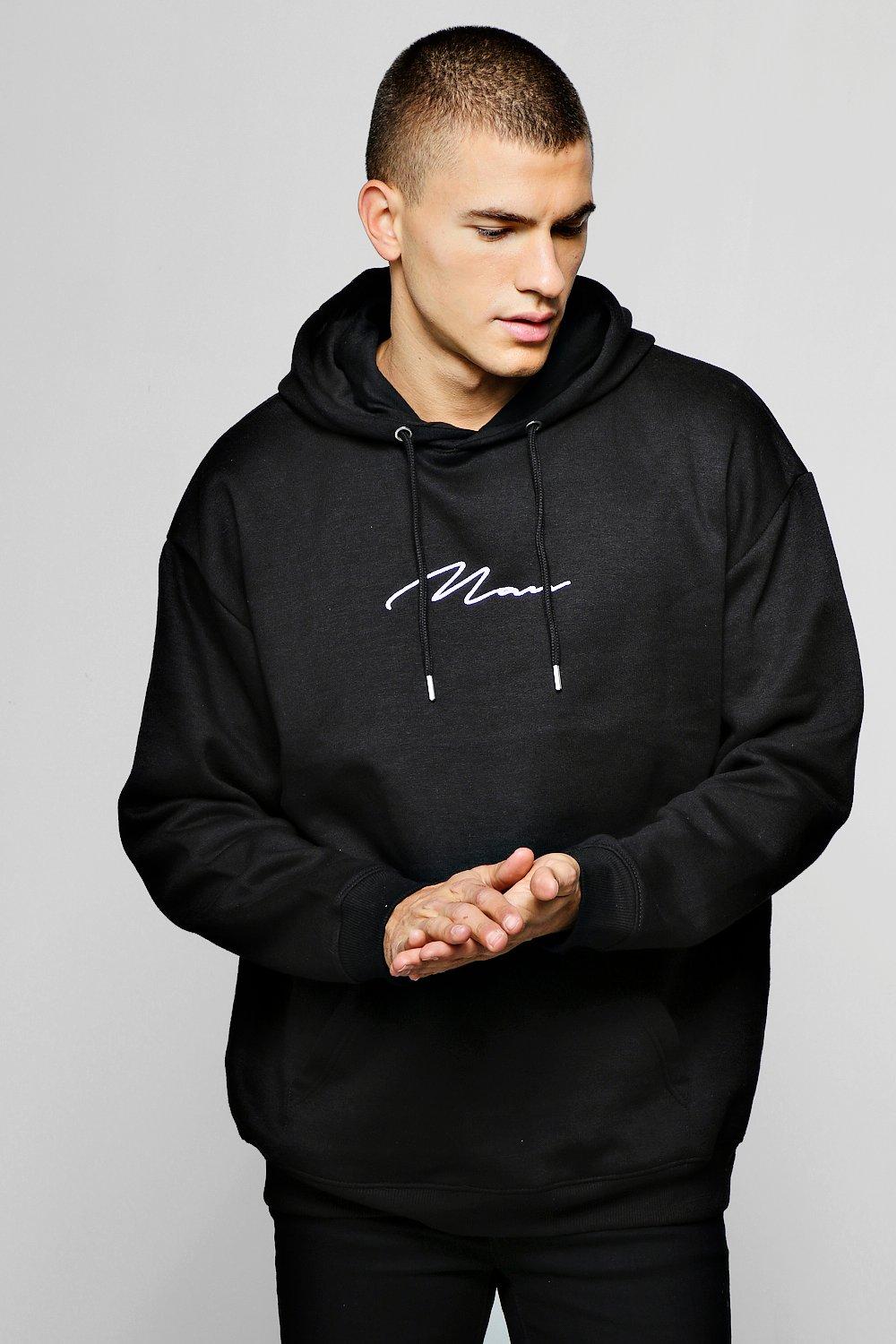 hoodie man black