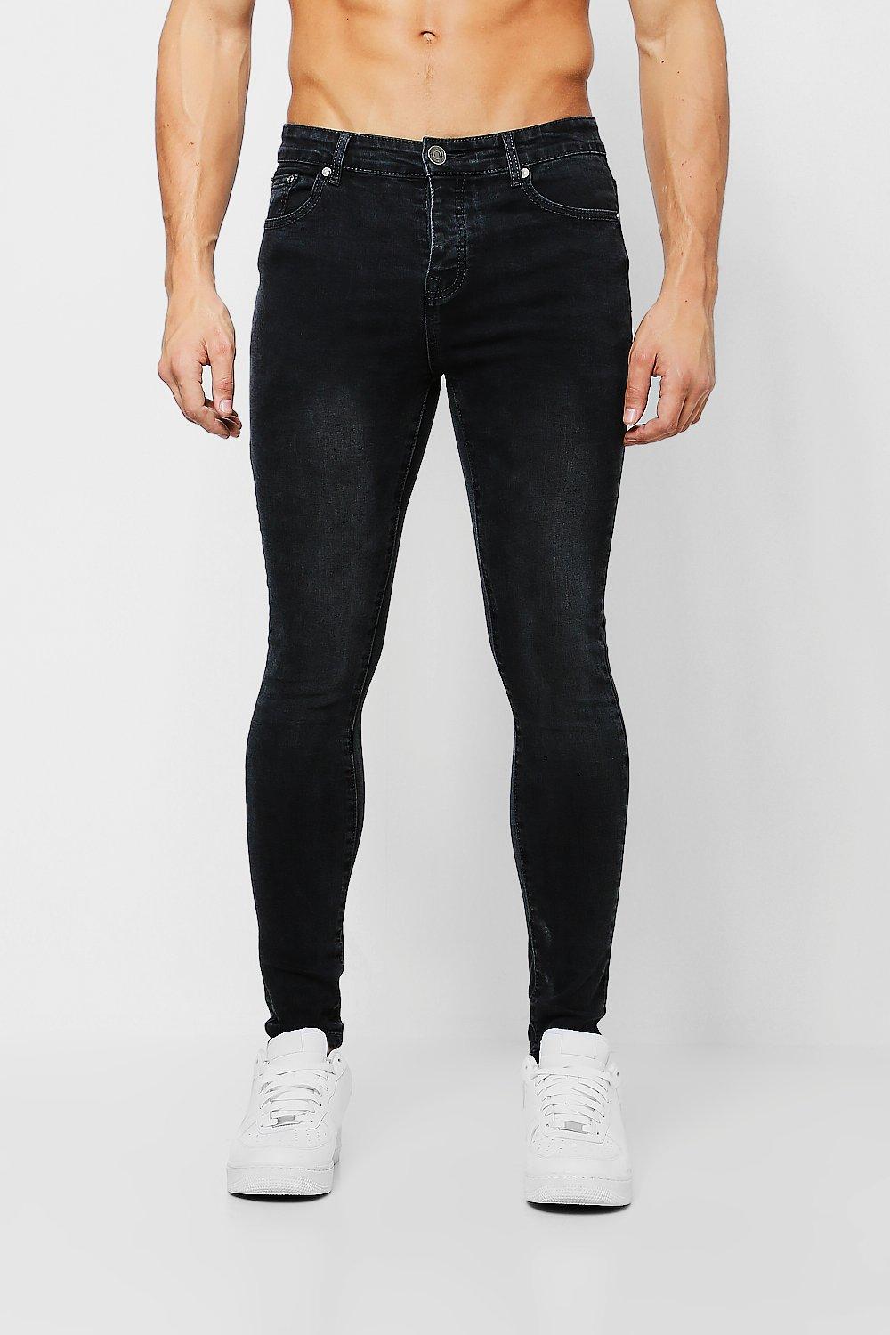 washed black skinny jeans