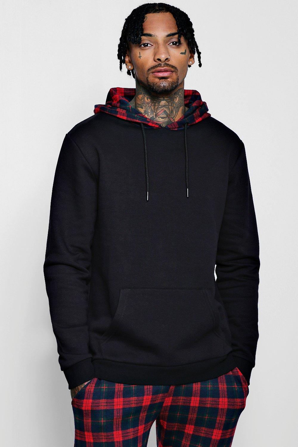 tartan hoodie mens