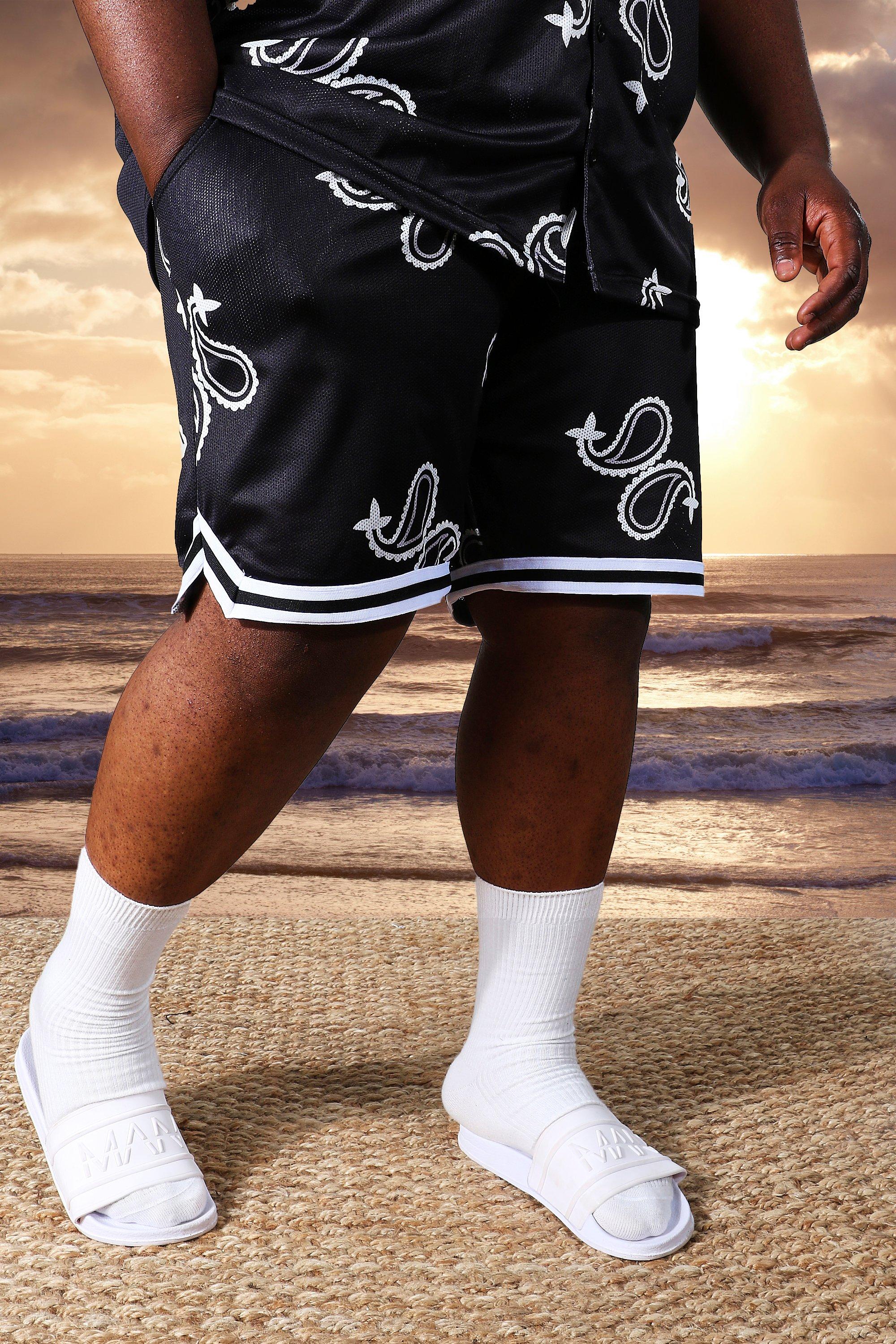 boohooMAN Men's Oversized Boxy Basketball Short Set