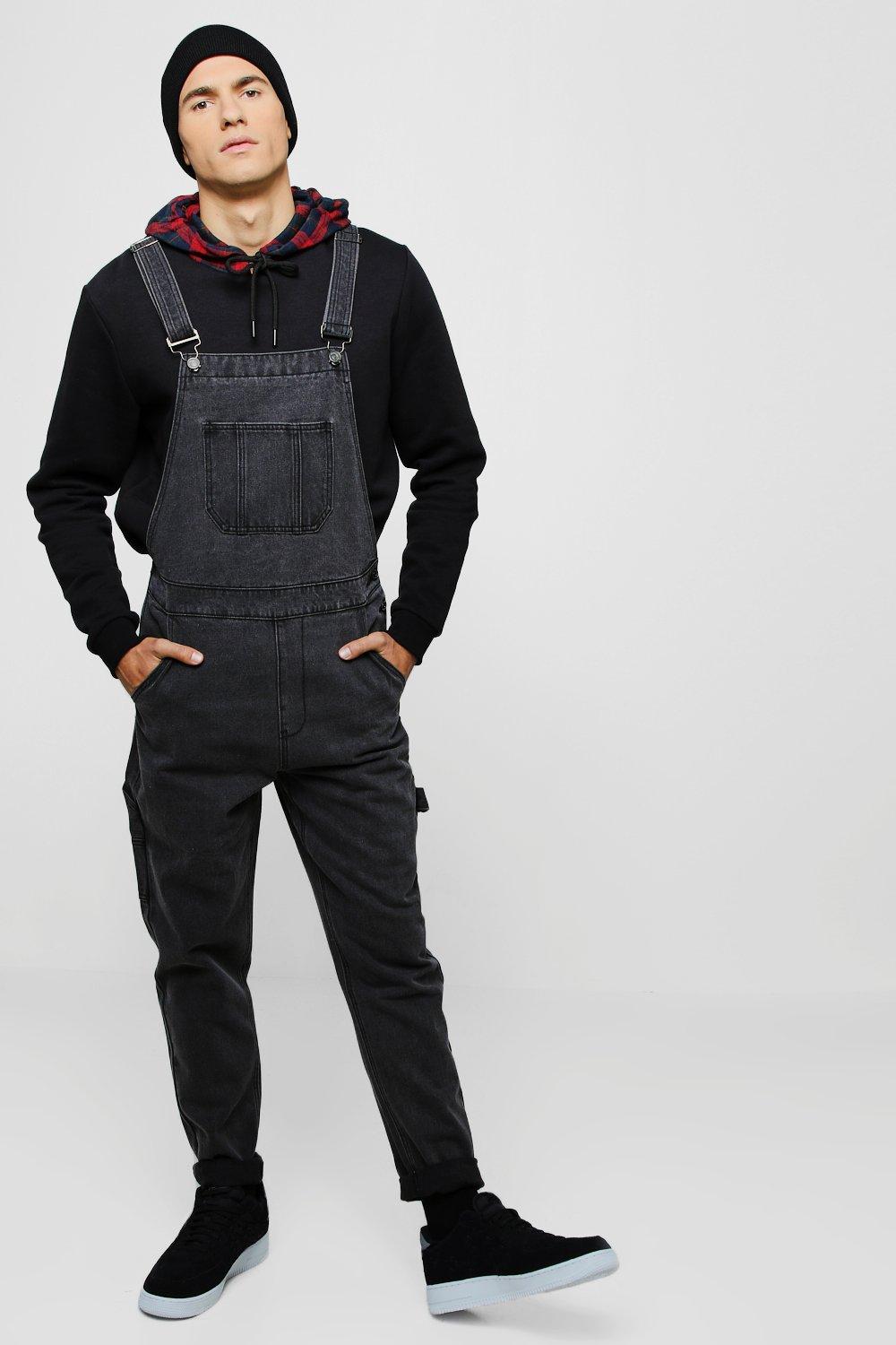 mens slim dungarees