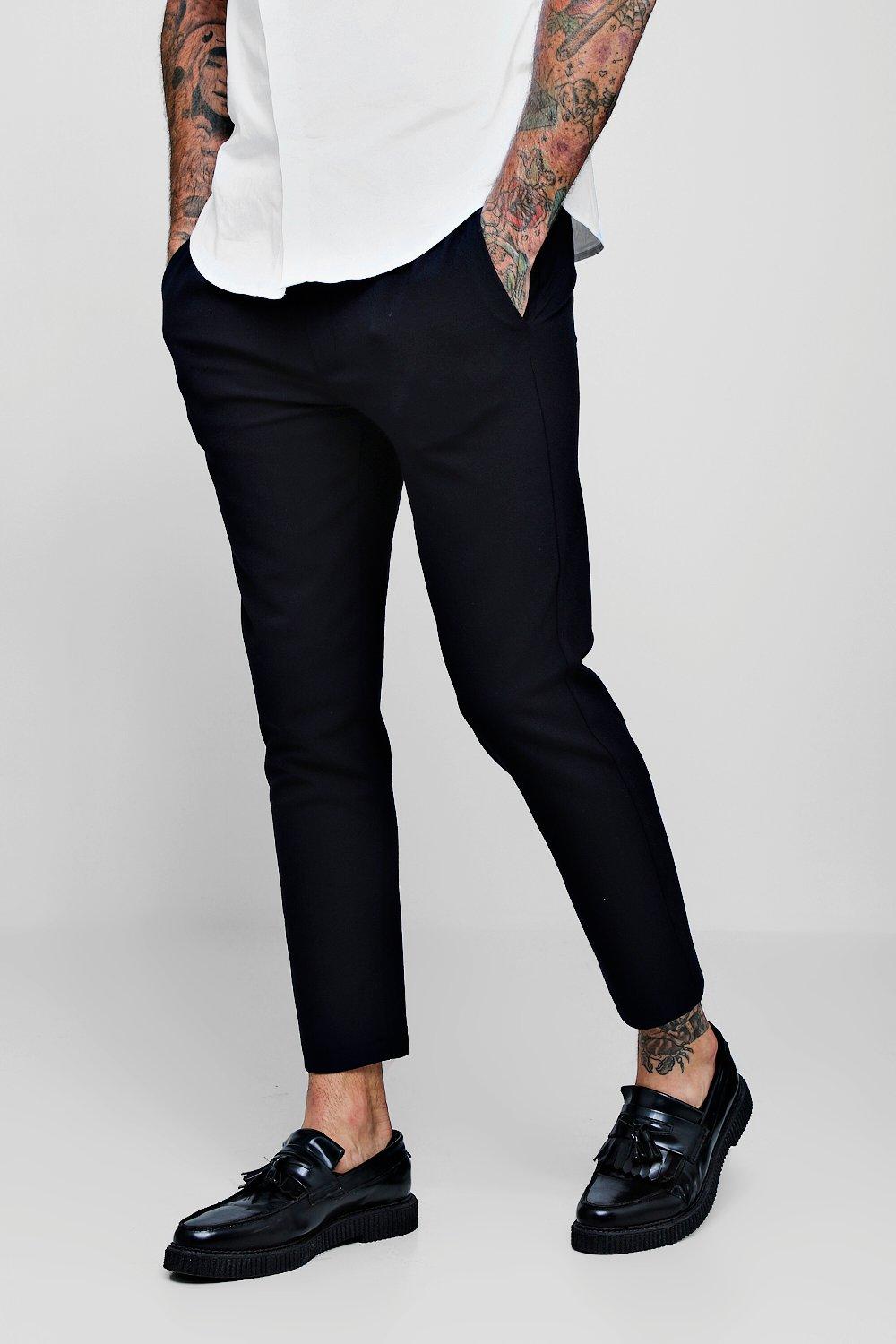 skinny plain smart jogger trouser