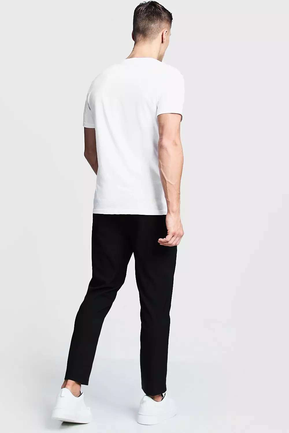 Plain smart jogger trouser deals