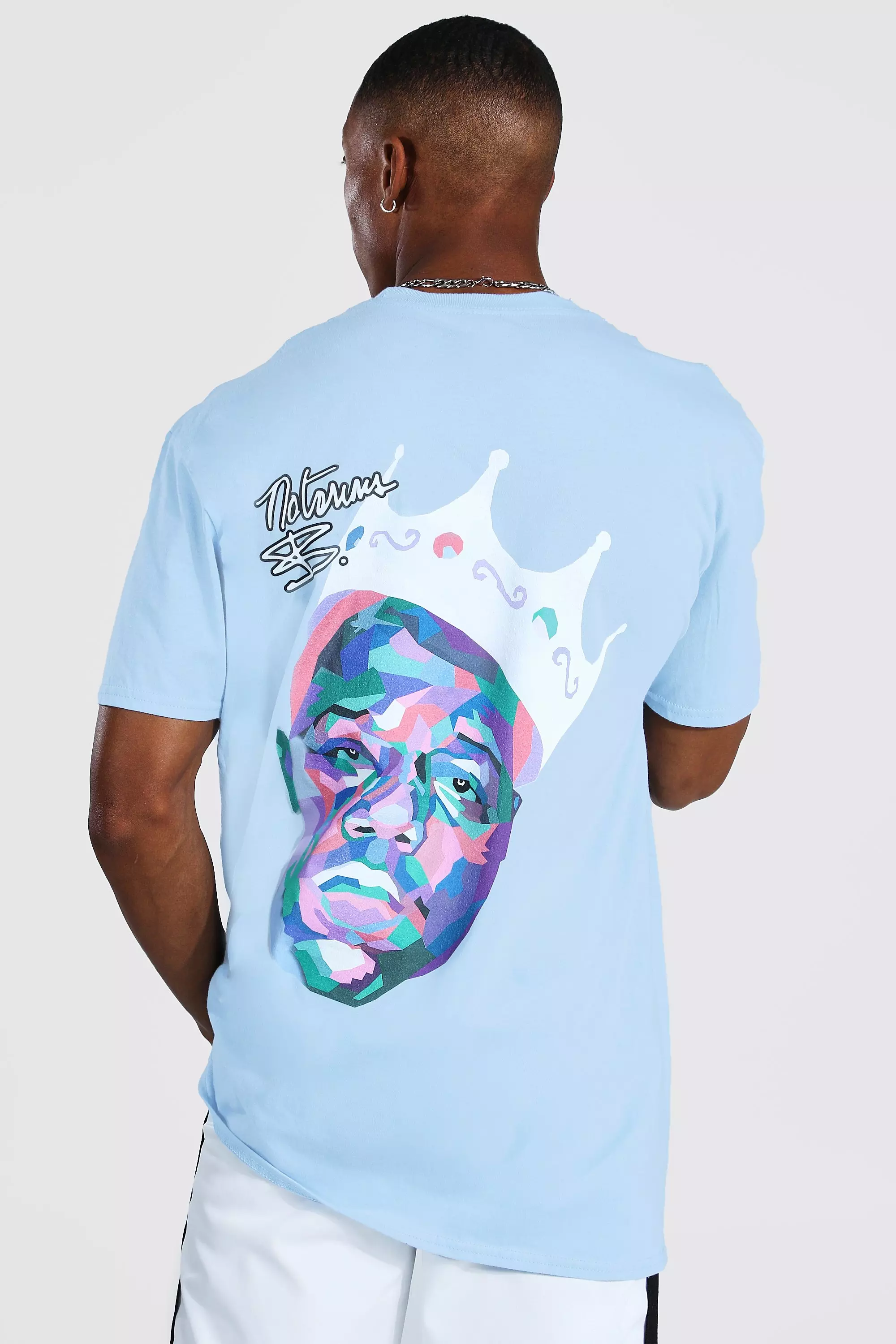 BoohooMAN Plus Casper License T-shirt in Blue for Men