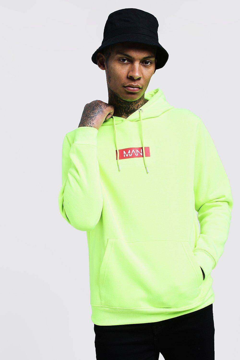 neon green hoodie outfit