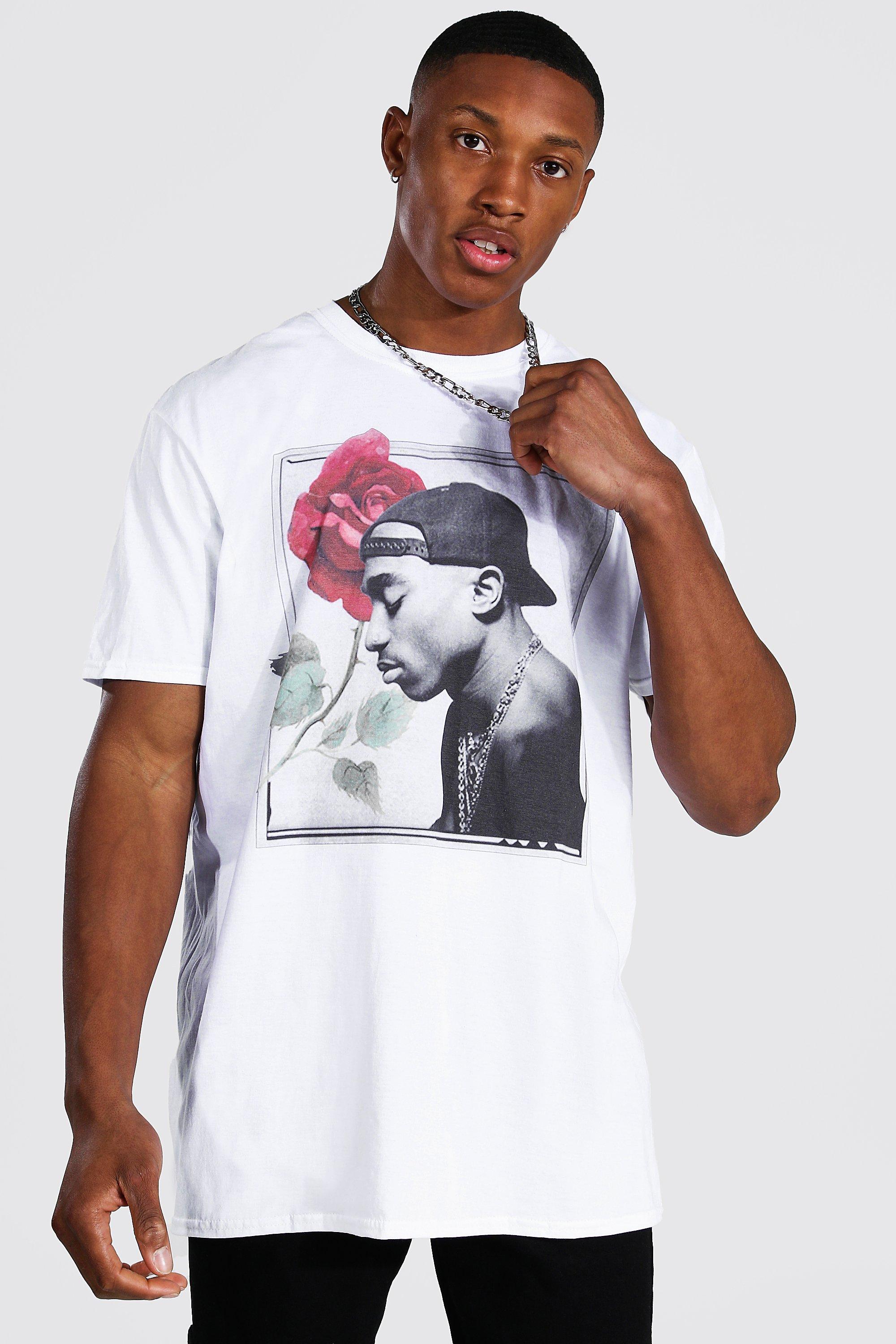 Tupac - Unisex Rose T-Shirt