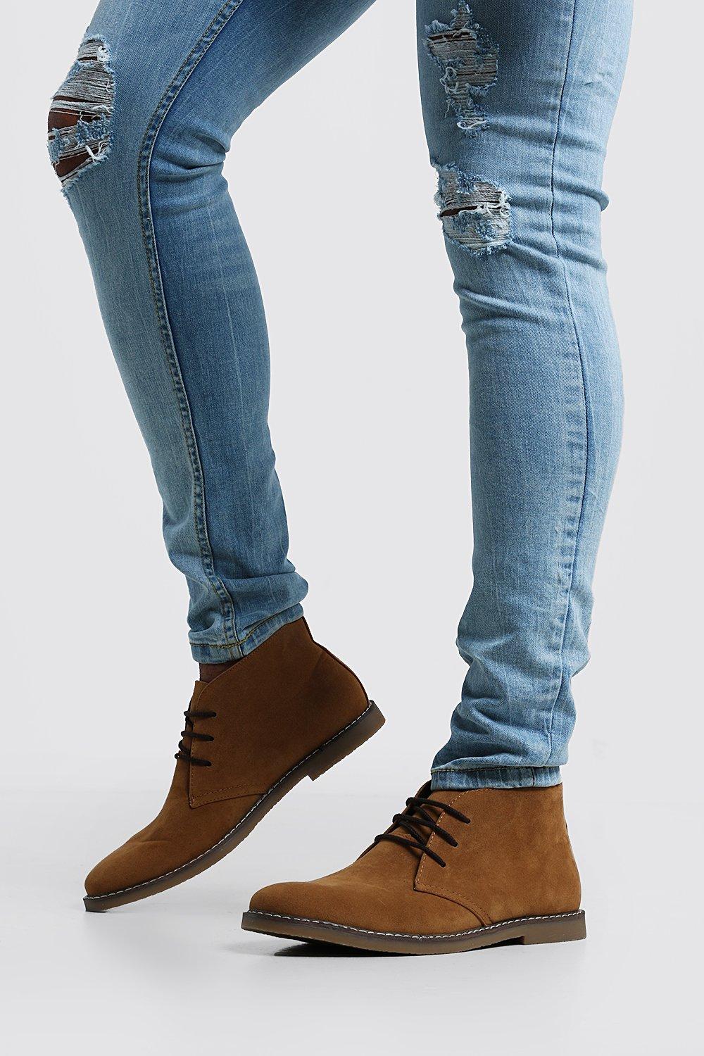 Faux suede chukka outlet boots