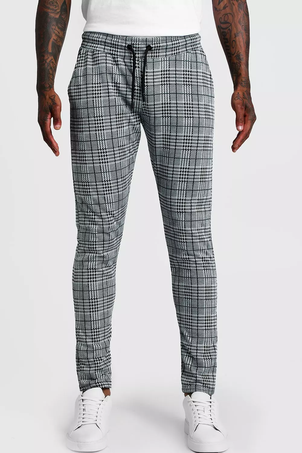 Checked joggers hotsell