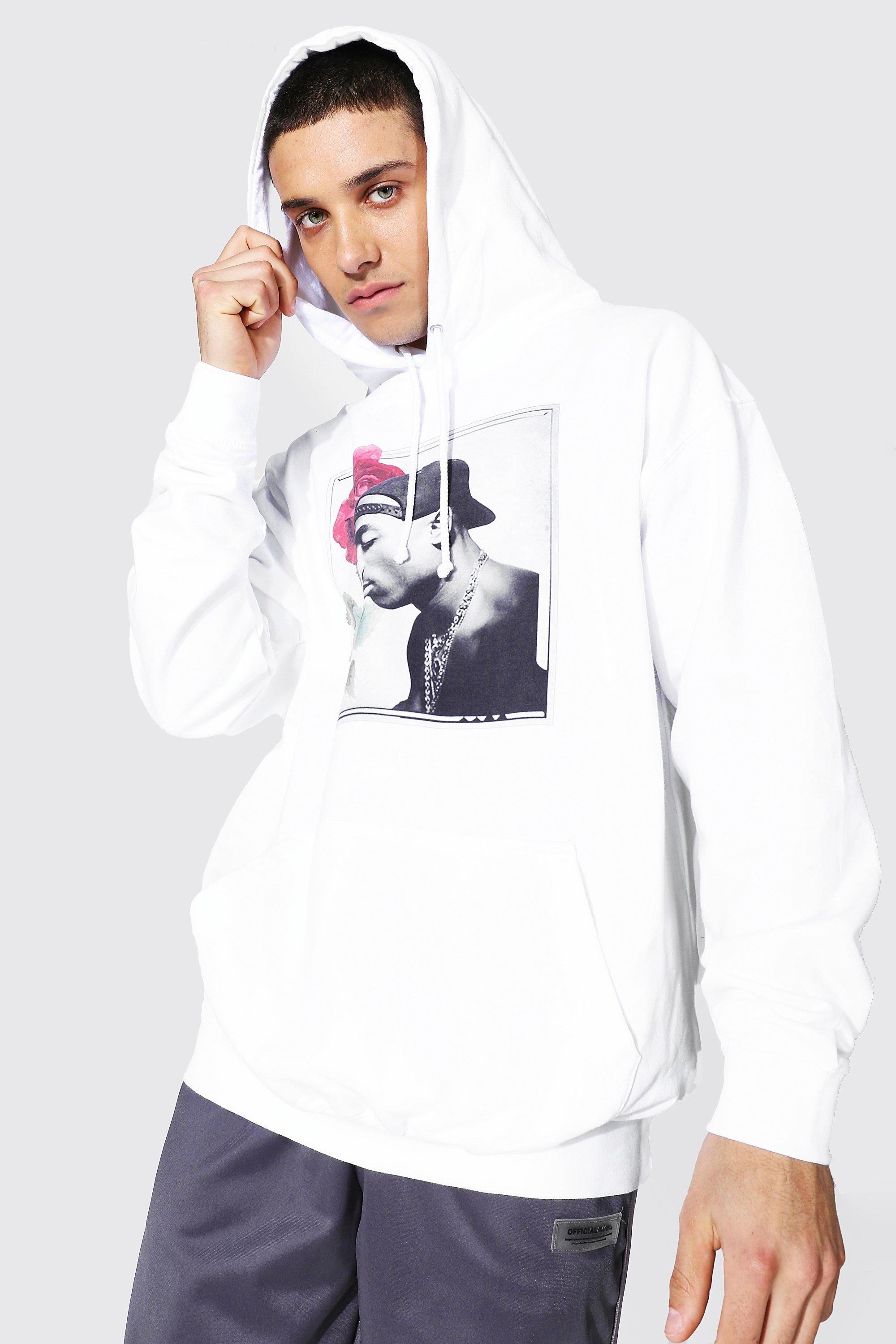 Oversized Tupac Photo License Hoodies