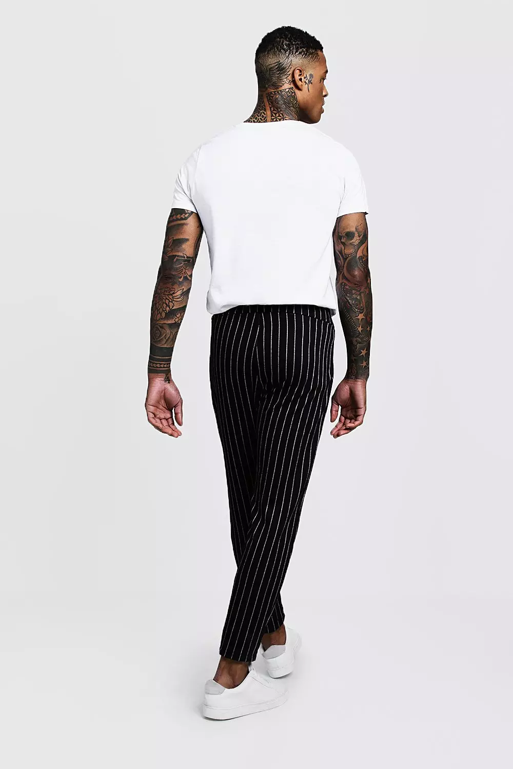 Pinstripe joggers mens online