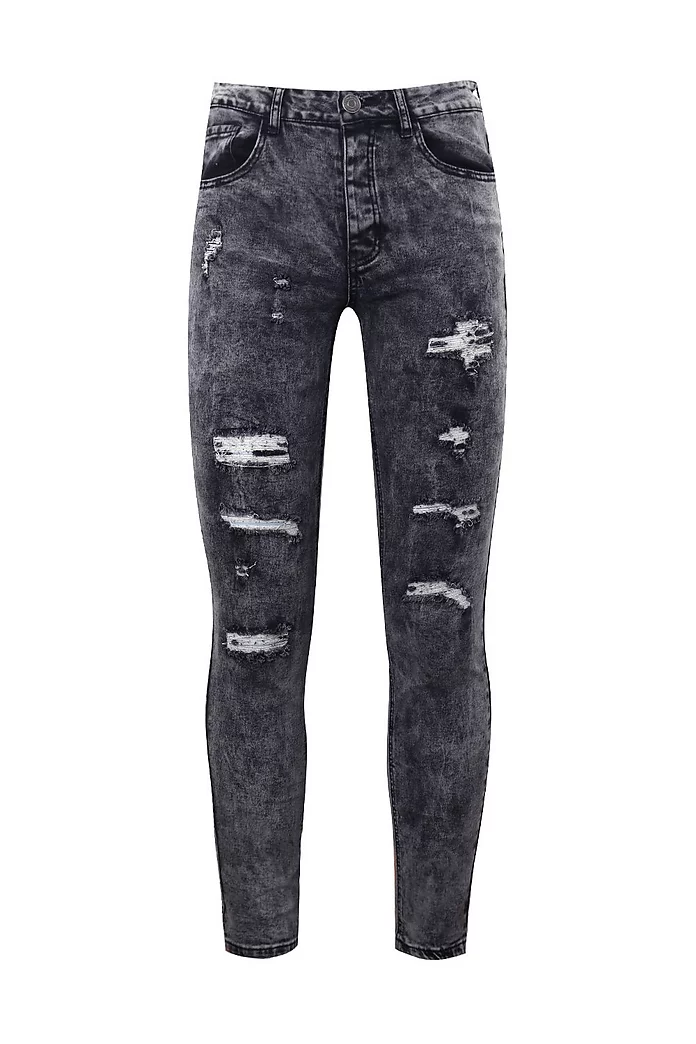 Super Skinny Acid Wash Ripped Jeans | boohooMAN USA Super Skinny Acid Wash Ripped Jeans | boohooMAN USA