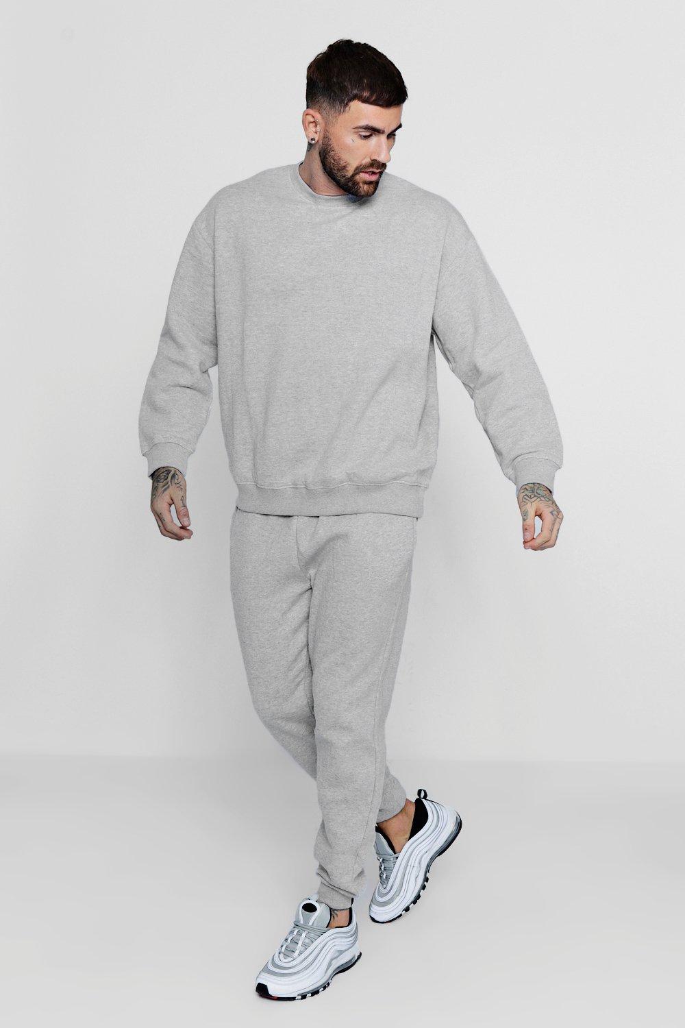 grey boohooman tracksuit