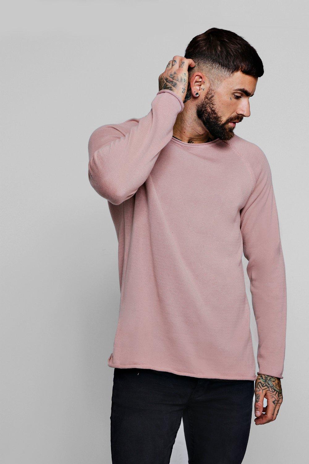 boohooman pink jumper