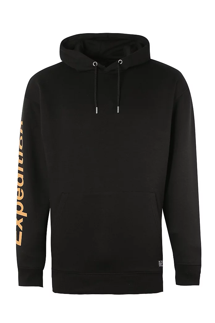 Loose Fit Sleeve Print Hoodie | boohooMAN USA Loose Fit Sleeve Print Hoodie | boohooMAN USA