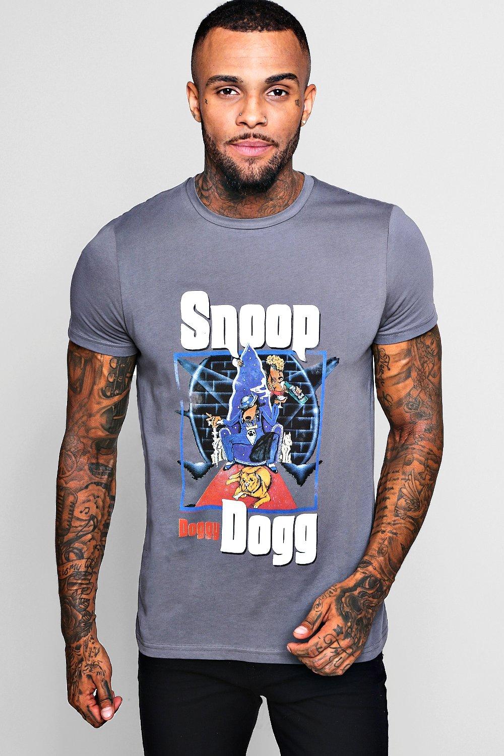 Men T-shirts Snoop Doggy Dogg Cartoon Fashion Cotton Loose Tee