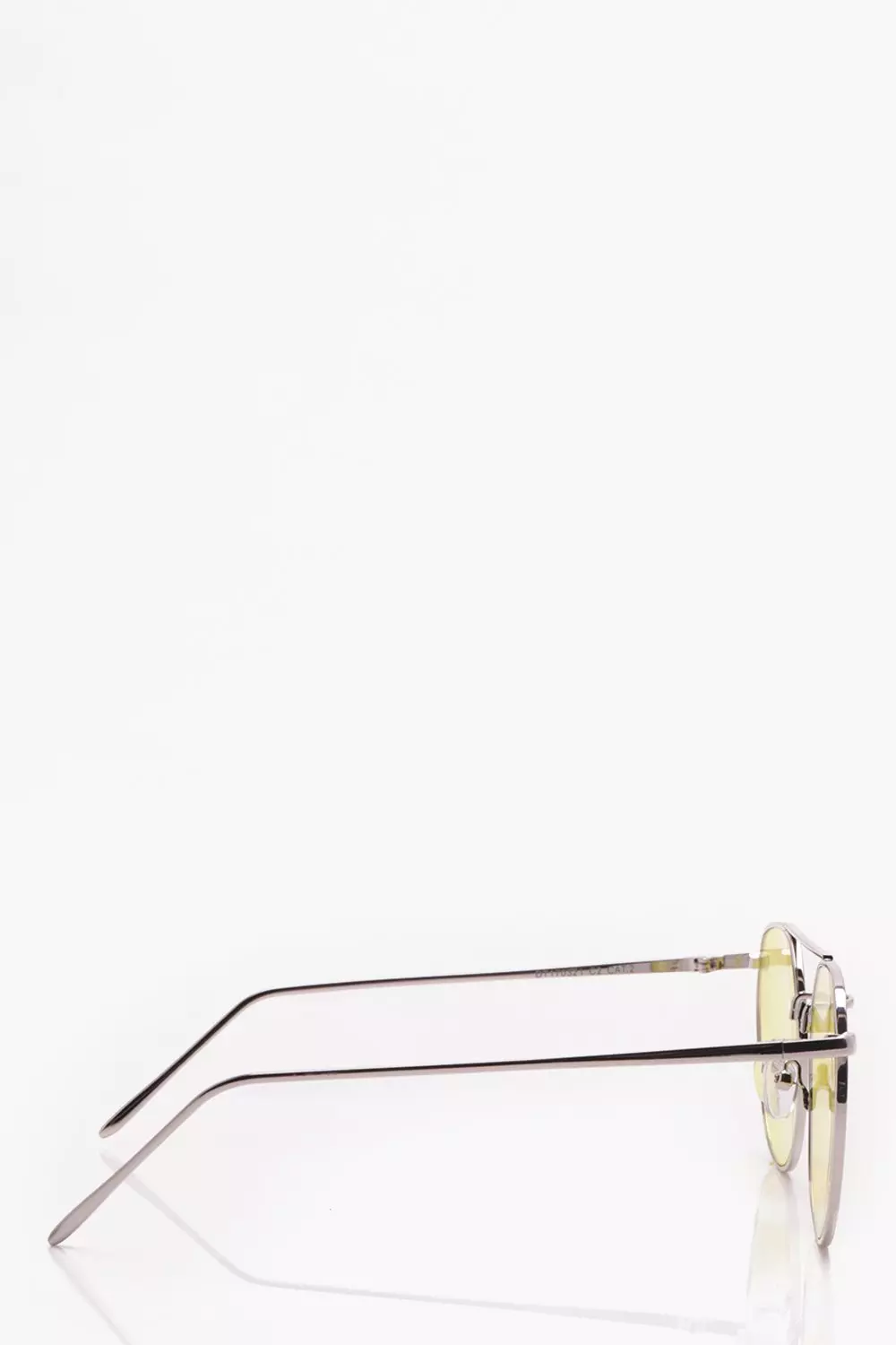 Yellow Tinted Round Sunglasses alternative image