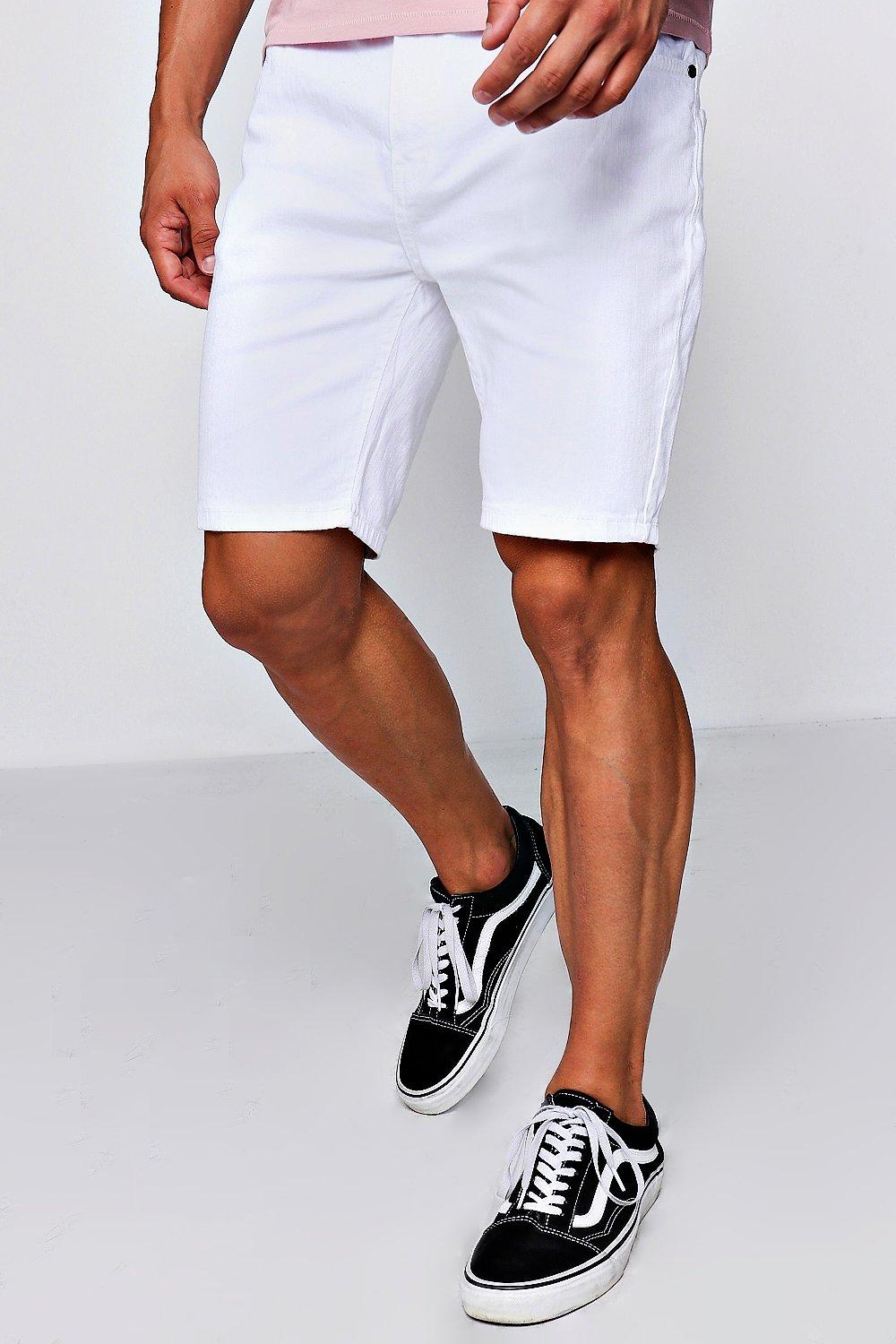 white casual shorts