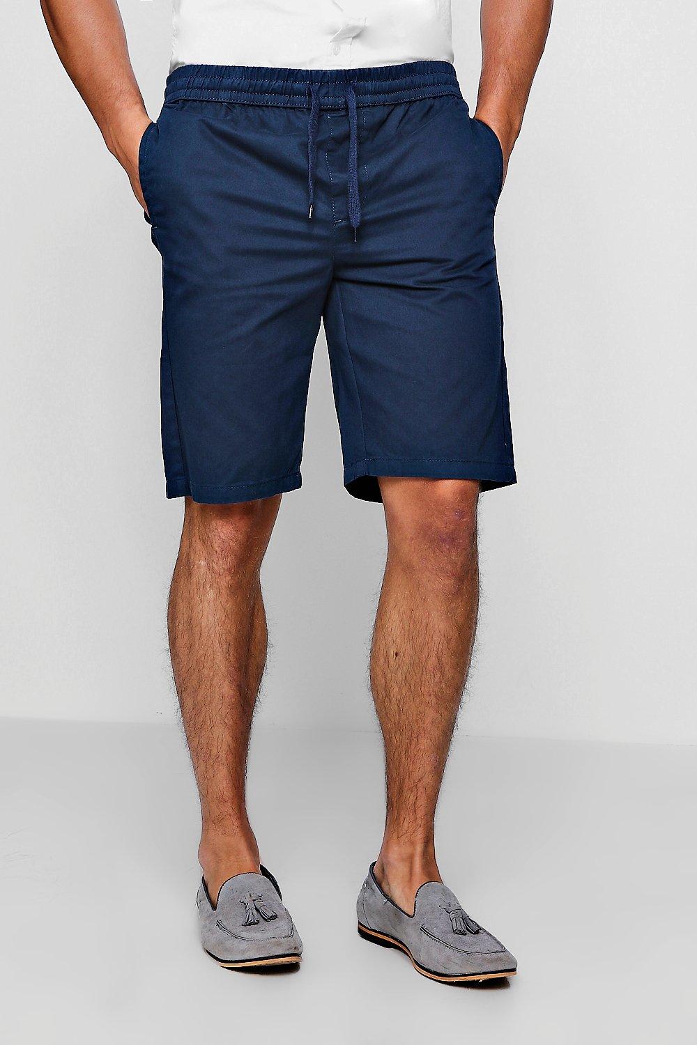 elasticated chino shorts