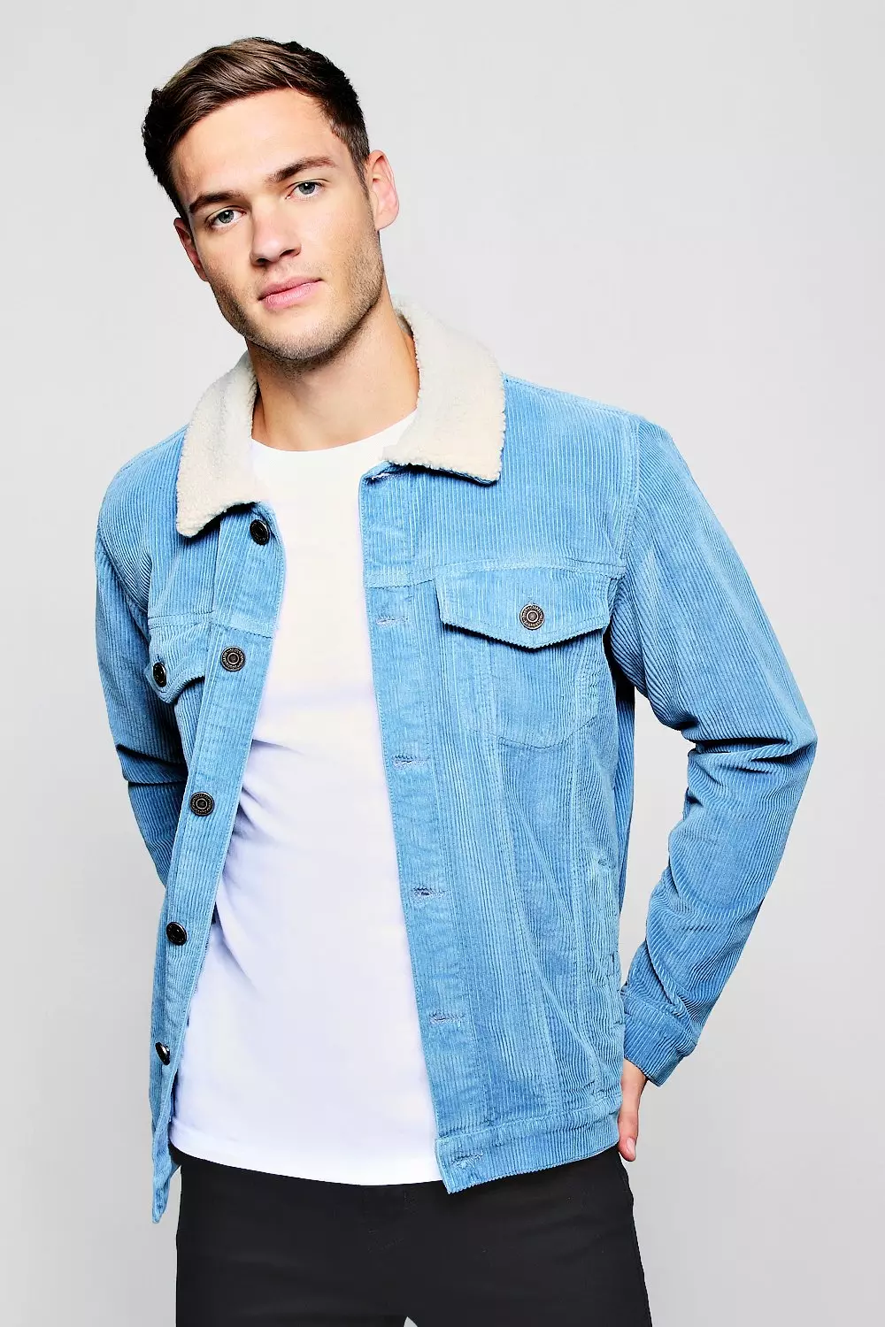 Corduroy borg jacket clearance