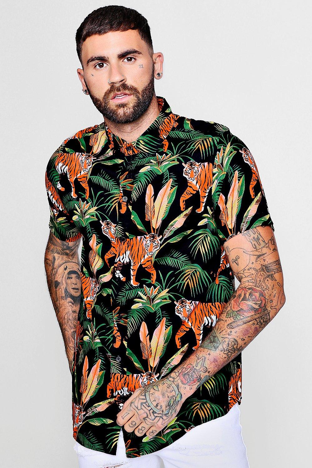 tiger pattern shirt