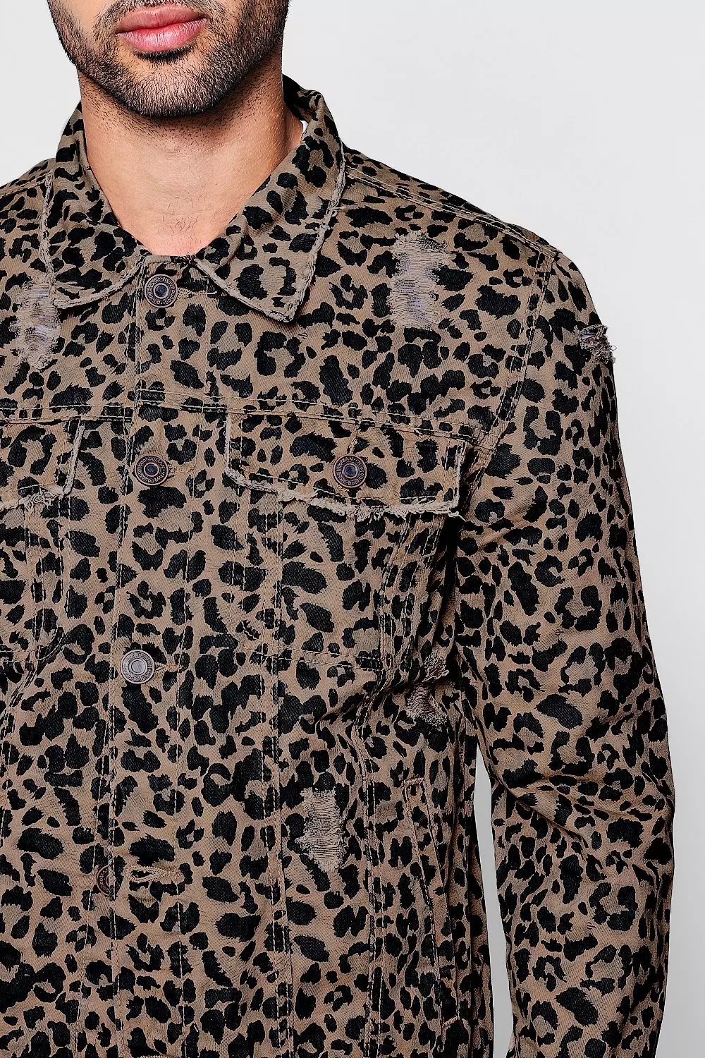 Mens leopard print jacket uk best sale