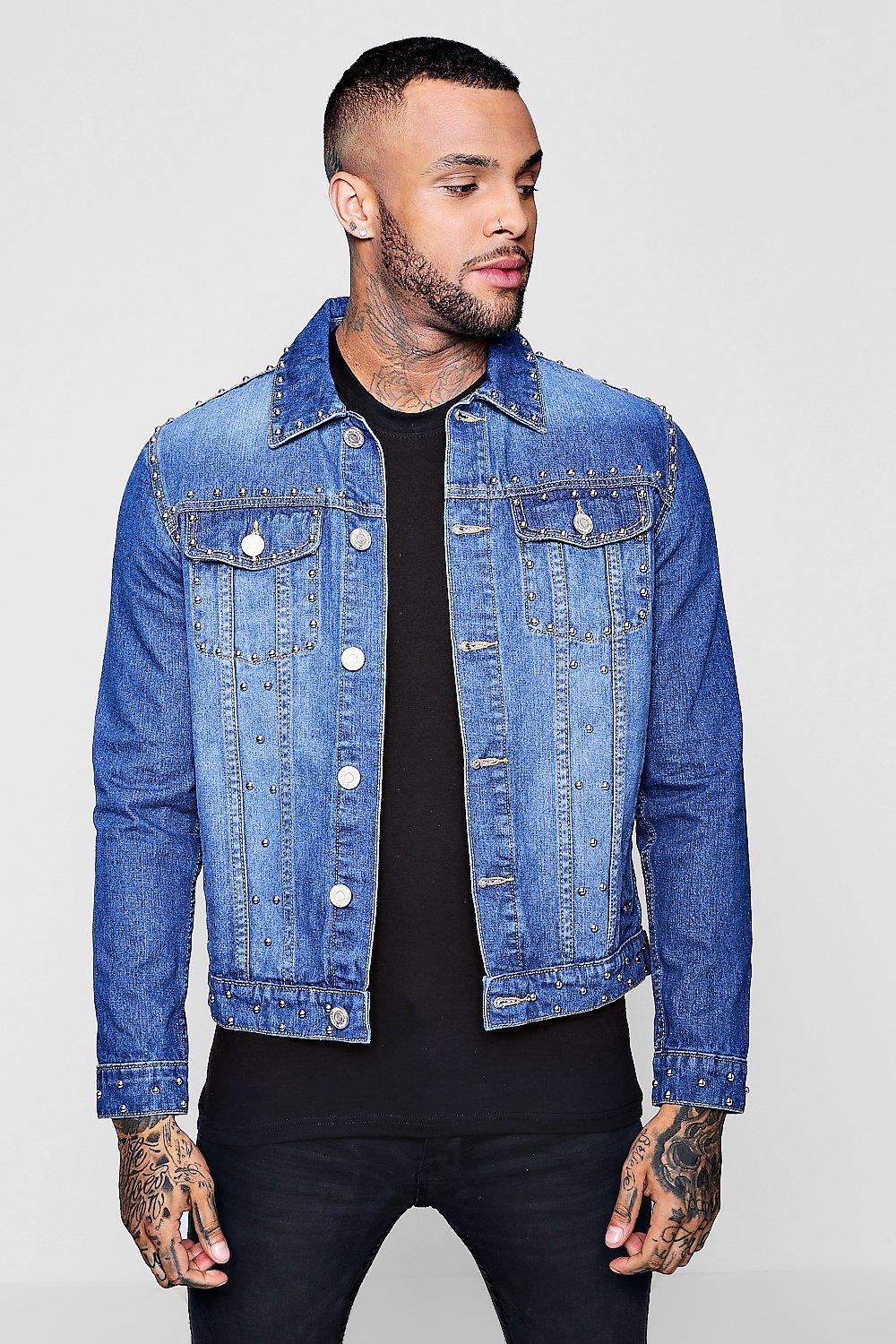 studded denim jacket