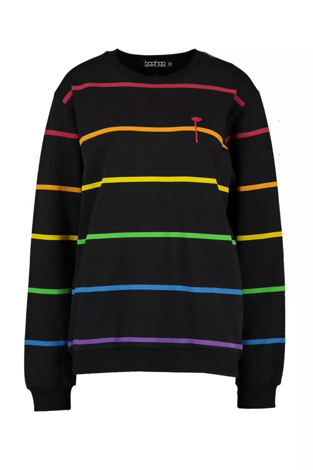 Pride Printed Sweater with Embroidered Chest alternative image