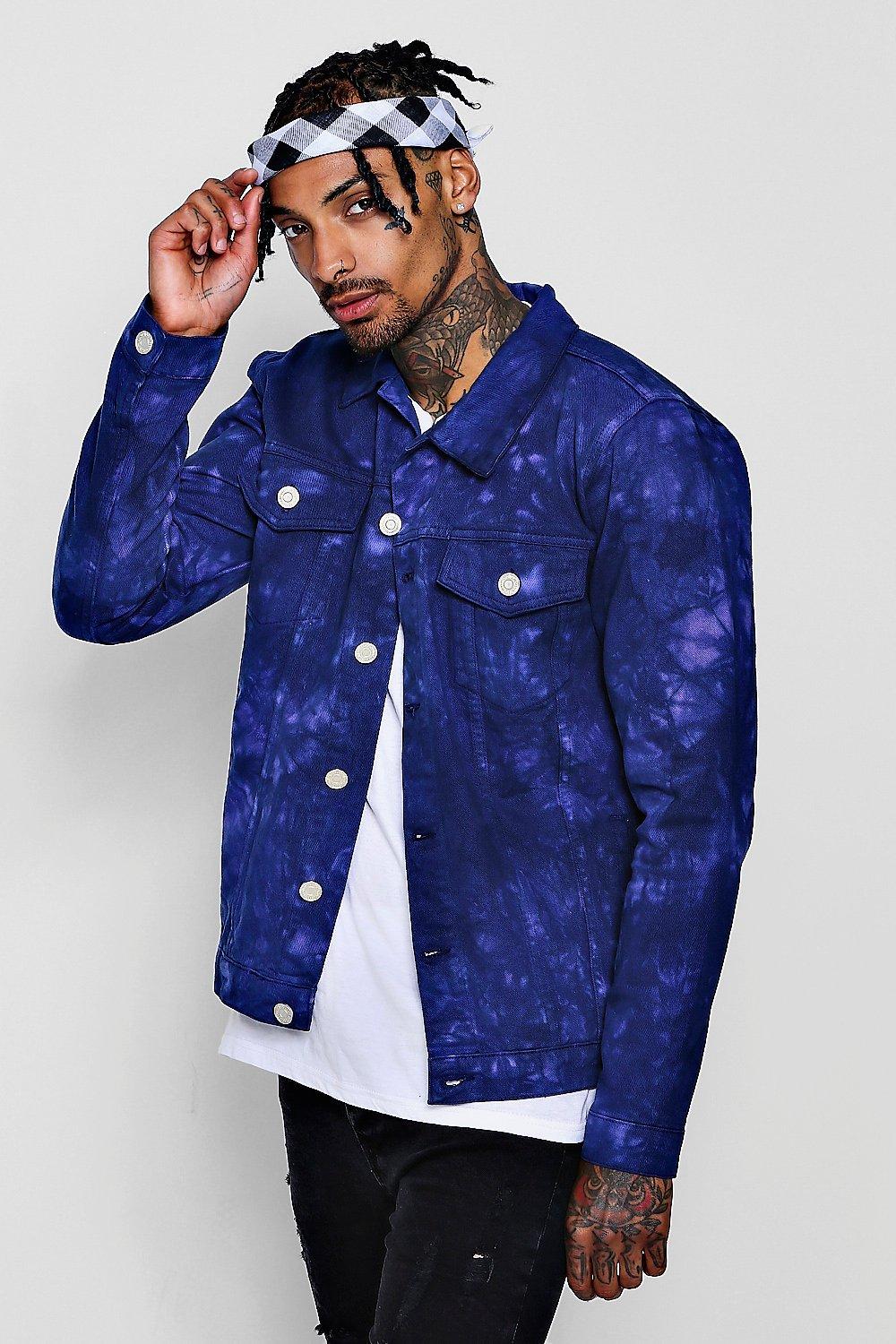 purple denim jacket mens