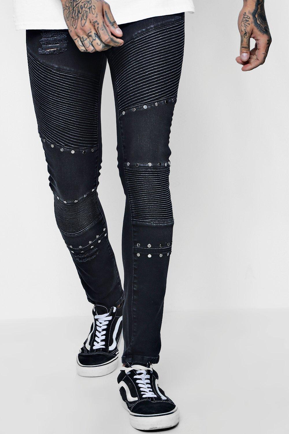 black studded jeans