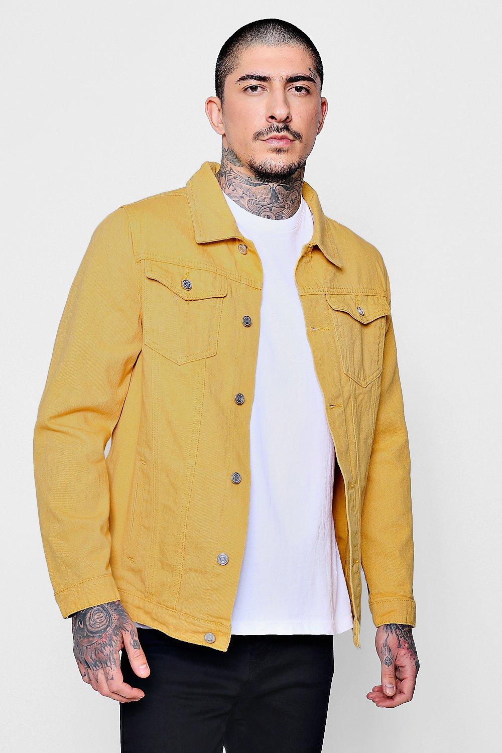 yellow jeans jacket