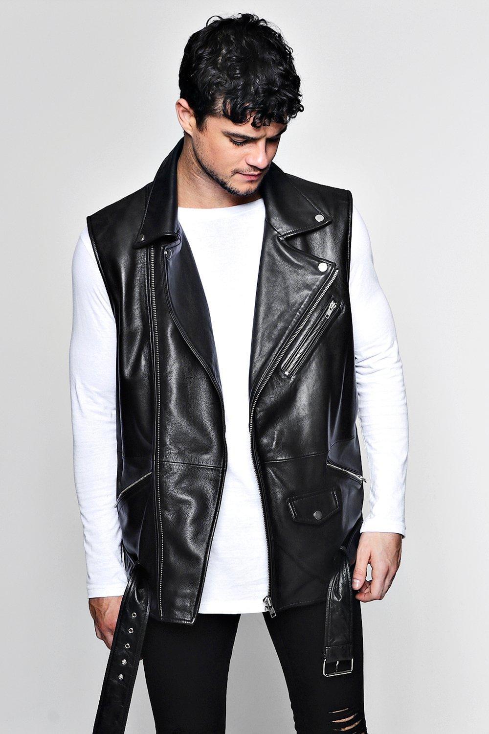 biker sleeveless jacket