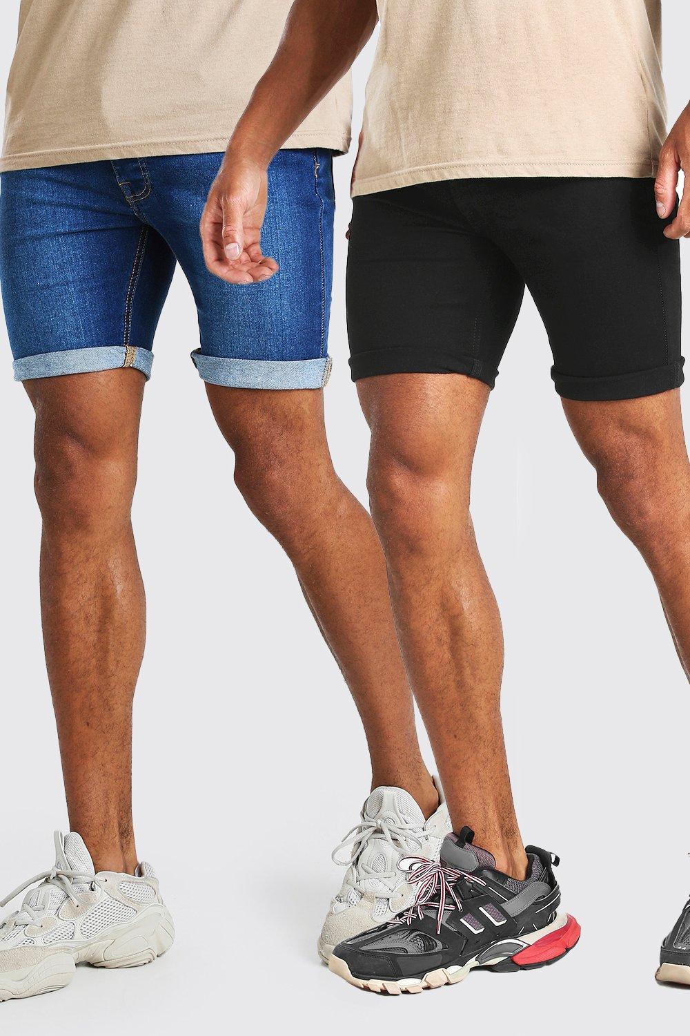 Boohooman hot sale denim shorts