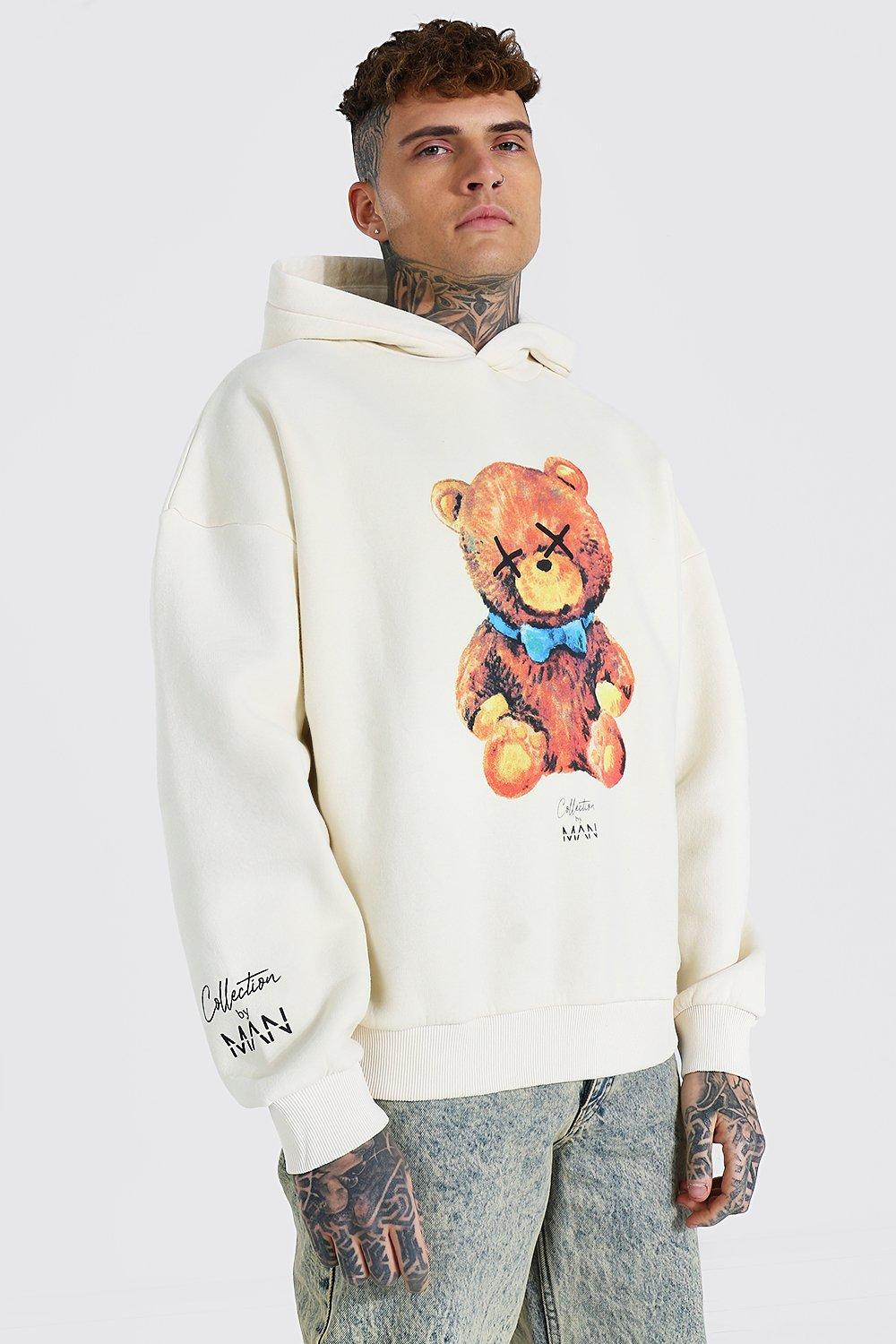 Oversized Man Collection Teddy Hoodie boohooMAN UK