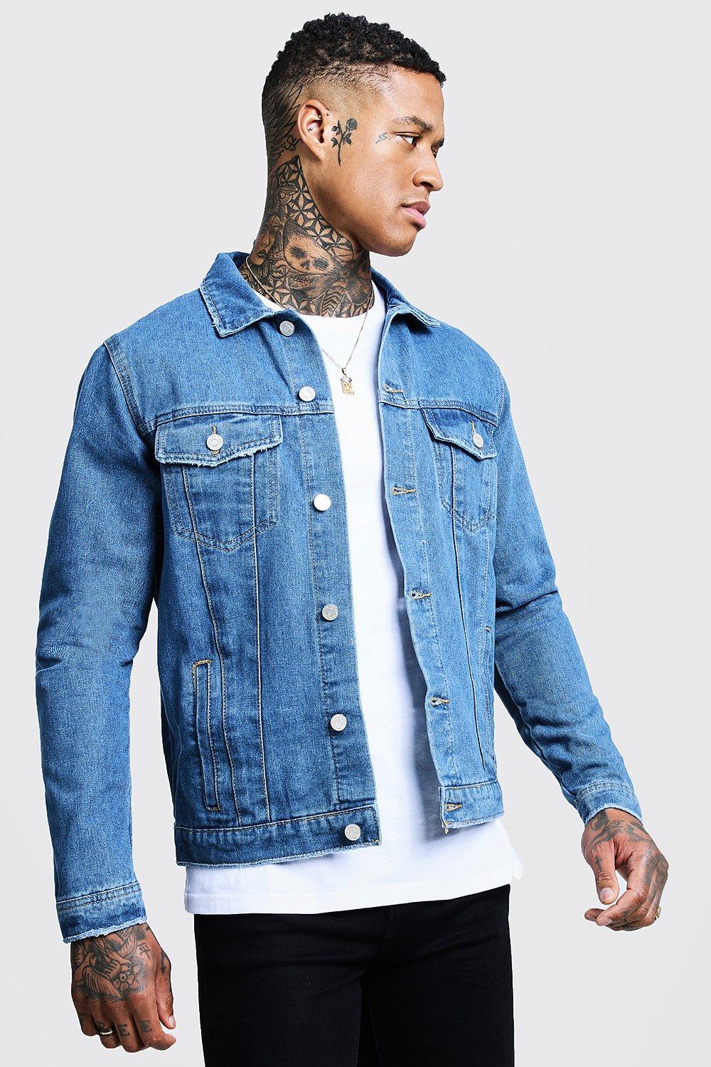 Regular Fit Denim Western Jacket 