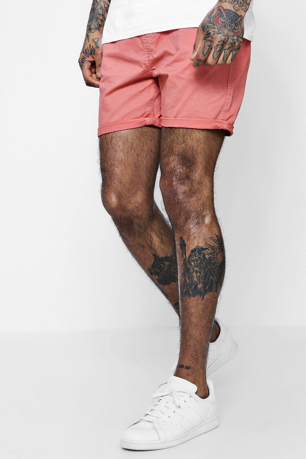 elasticated chino shorts