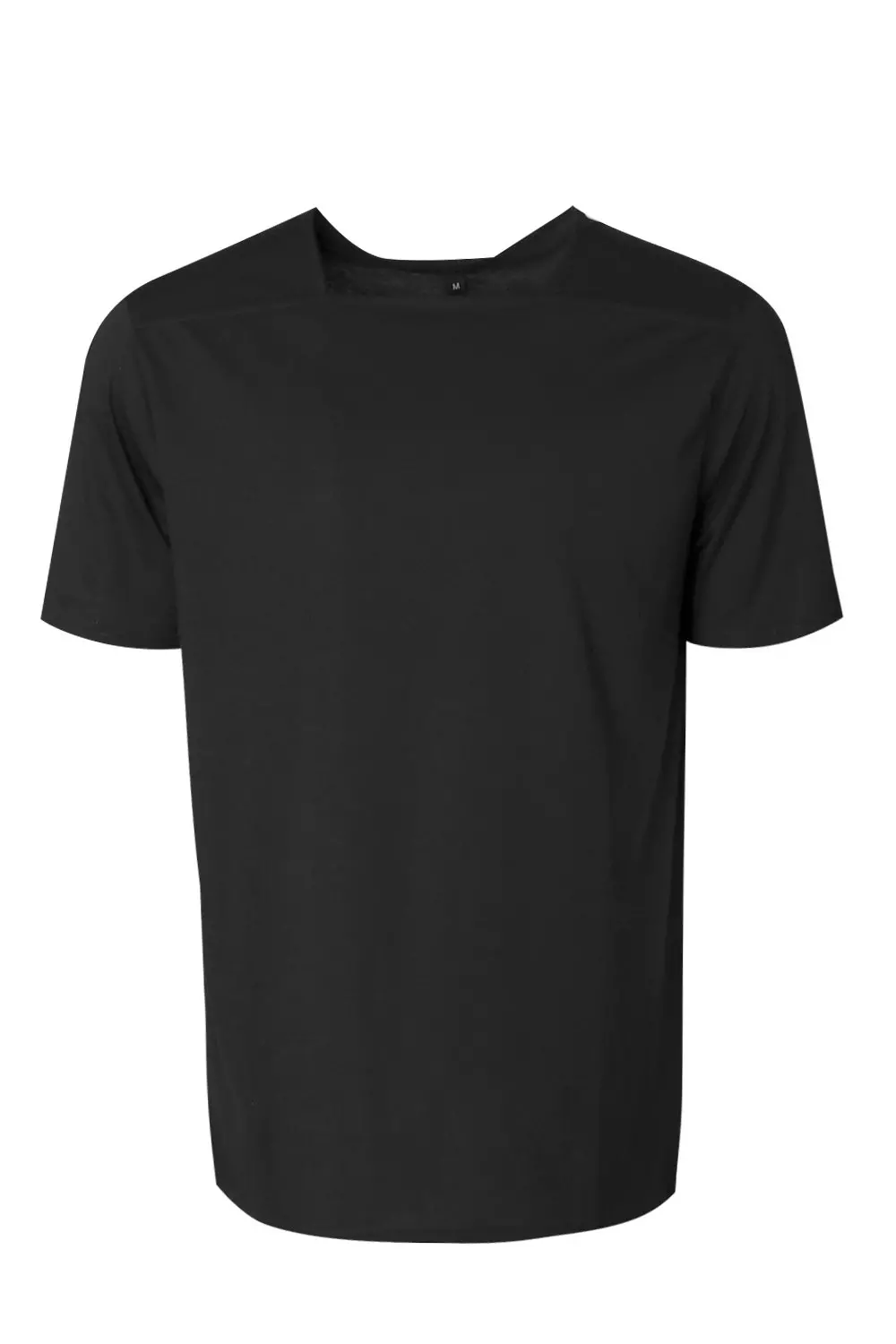 T-shirt sans col à encolure carrée, Noir autre image