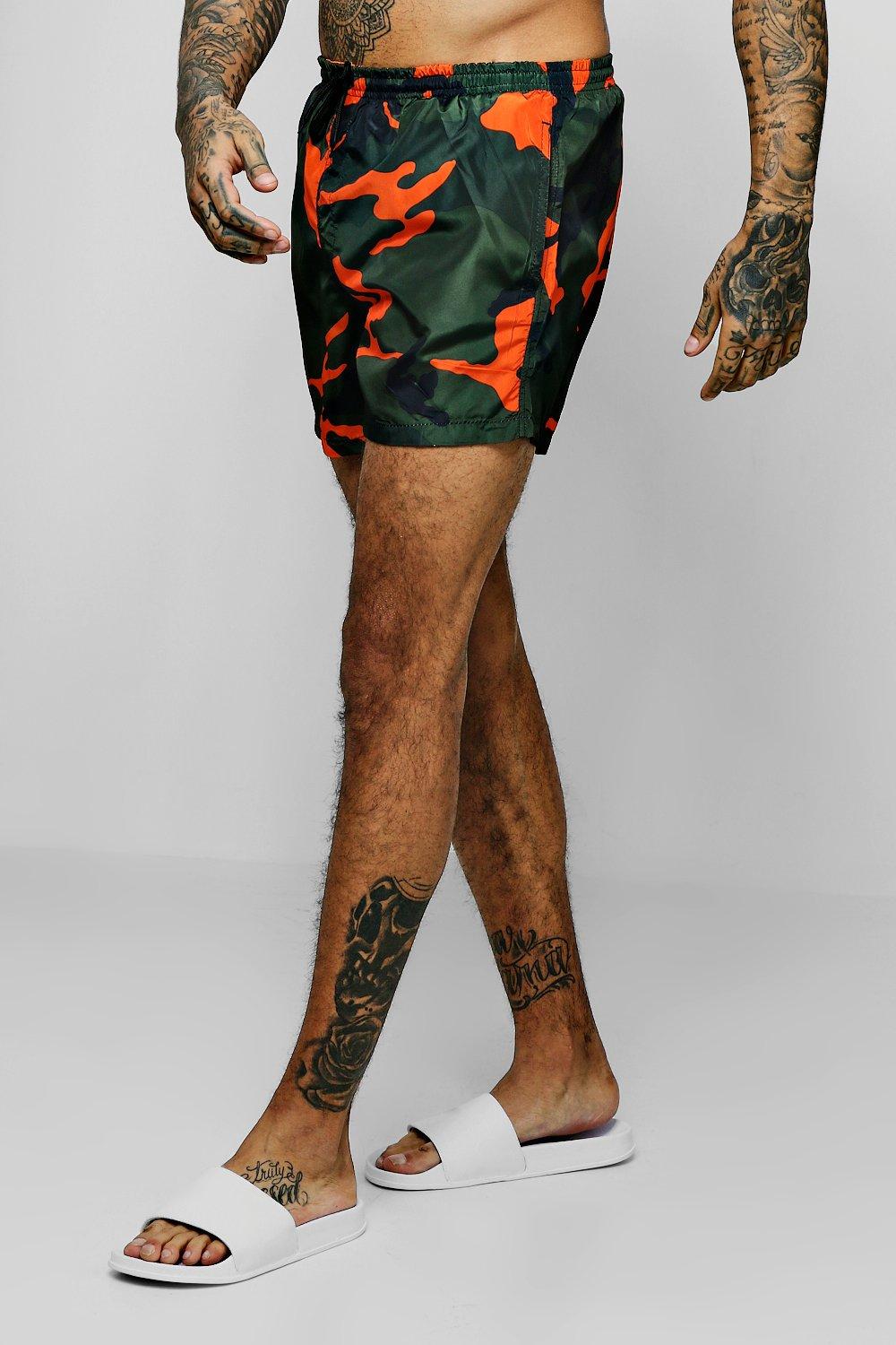 camo swim shorts