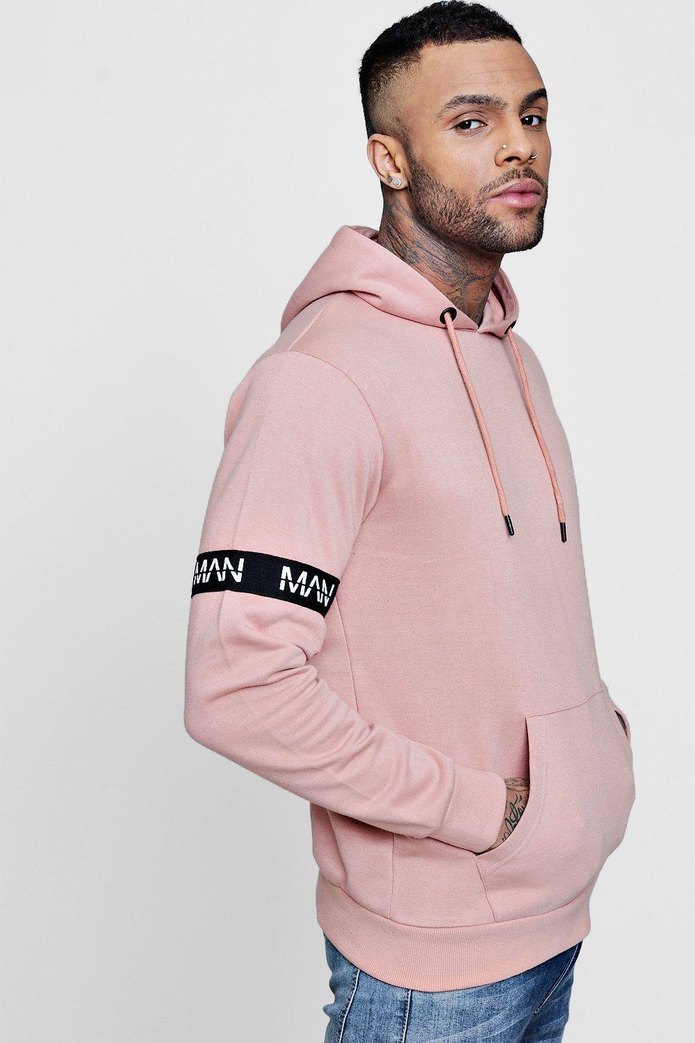 pink guys hoodie