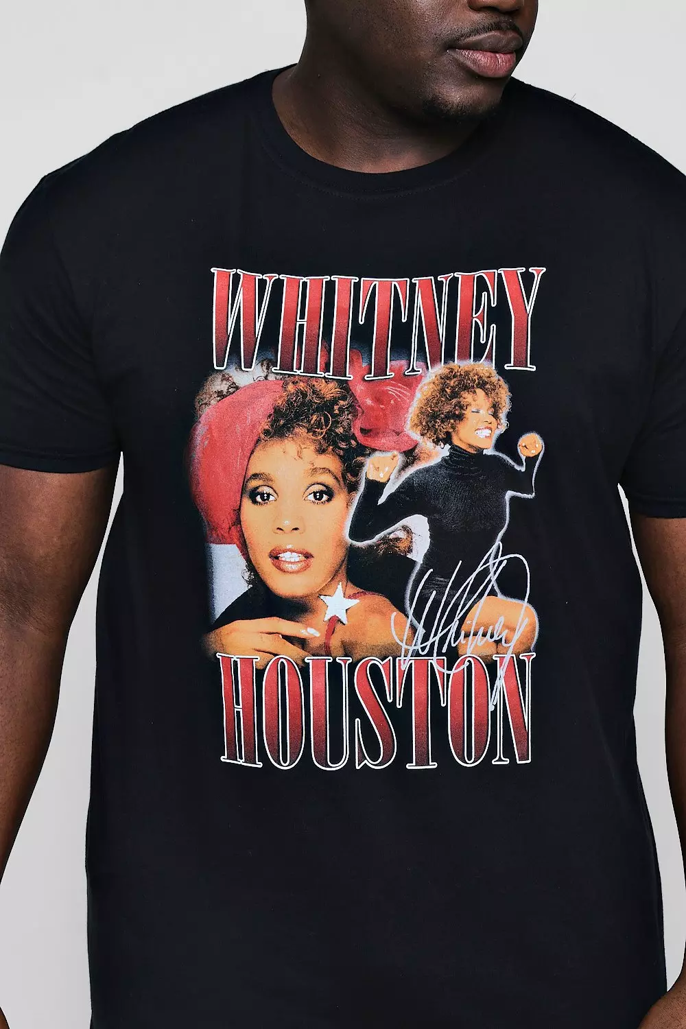 Plus Size Whitney Houston License T-Shirt alternative image