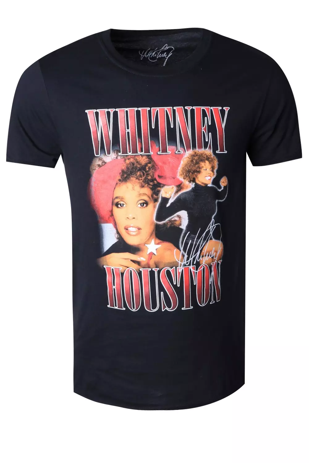 Black Whitney Houston License Print T-Shirt alternative image